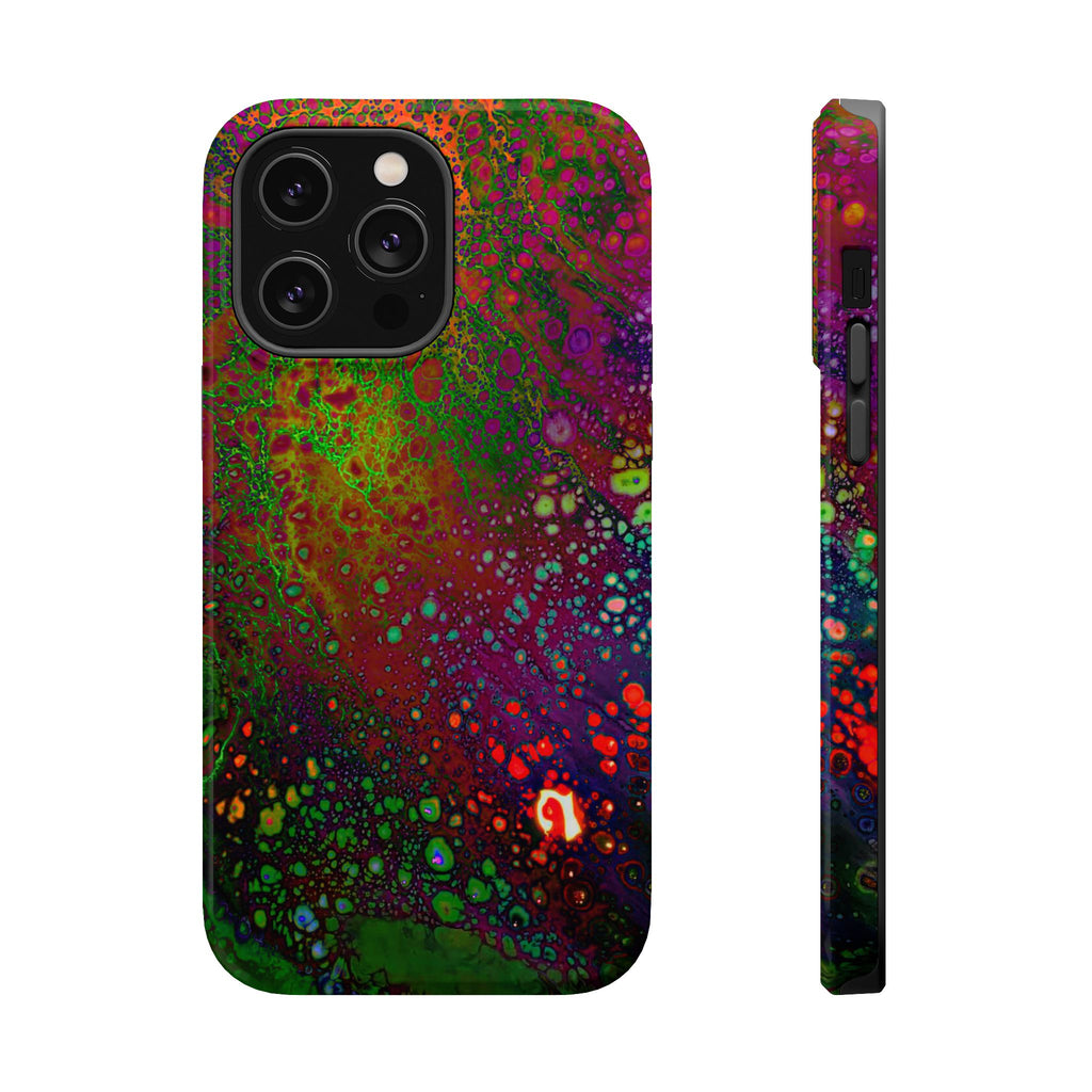 Dark Biolume MagSafe iPhone Case – Abstract Art Design, Shockproof for iPhone 14–17 Pro & Pro Max