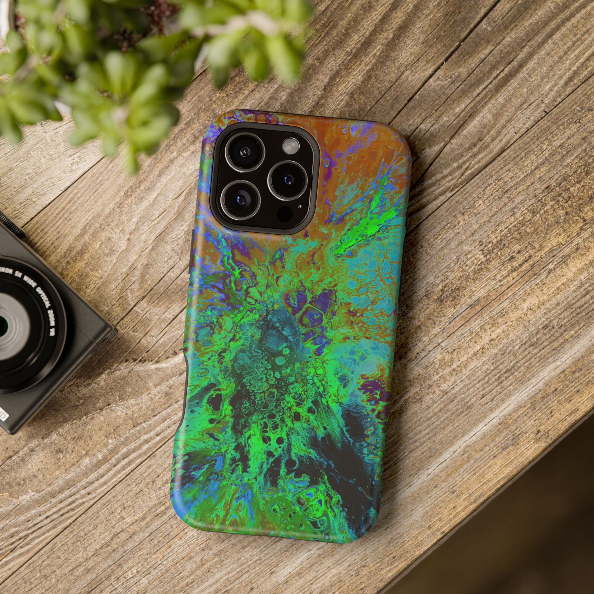 Nova Collapse MagSafe iPhone Case – Abstract Art Design, Shockproof for iPhone 14–17 Pro & Pro Max