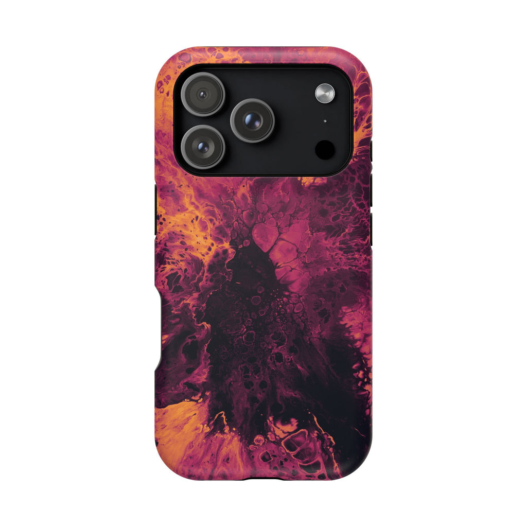 Dark Bloom X MagSafe iPhone Case – Abstract Art Design, Shockproof for iPhone 14–17 Pro & Pro Max