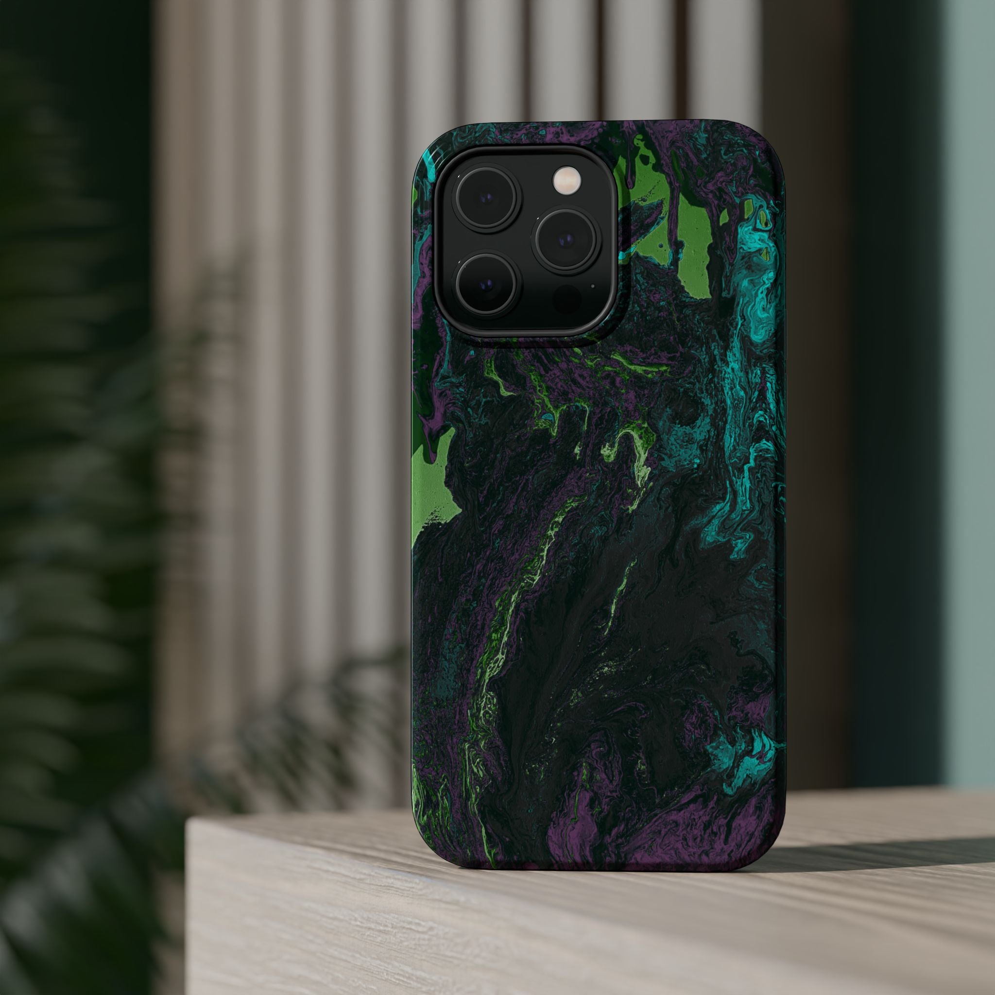 Phantom Surge X MagSafe iPhone Case – Abstract Art Design, Shockproof for iPhone 14–17 Pro & Pro Max
