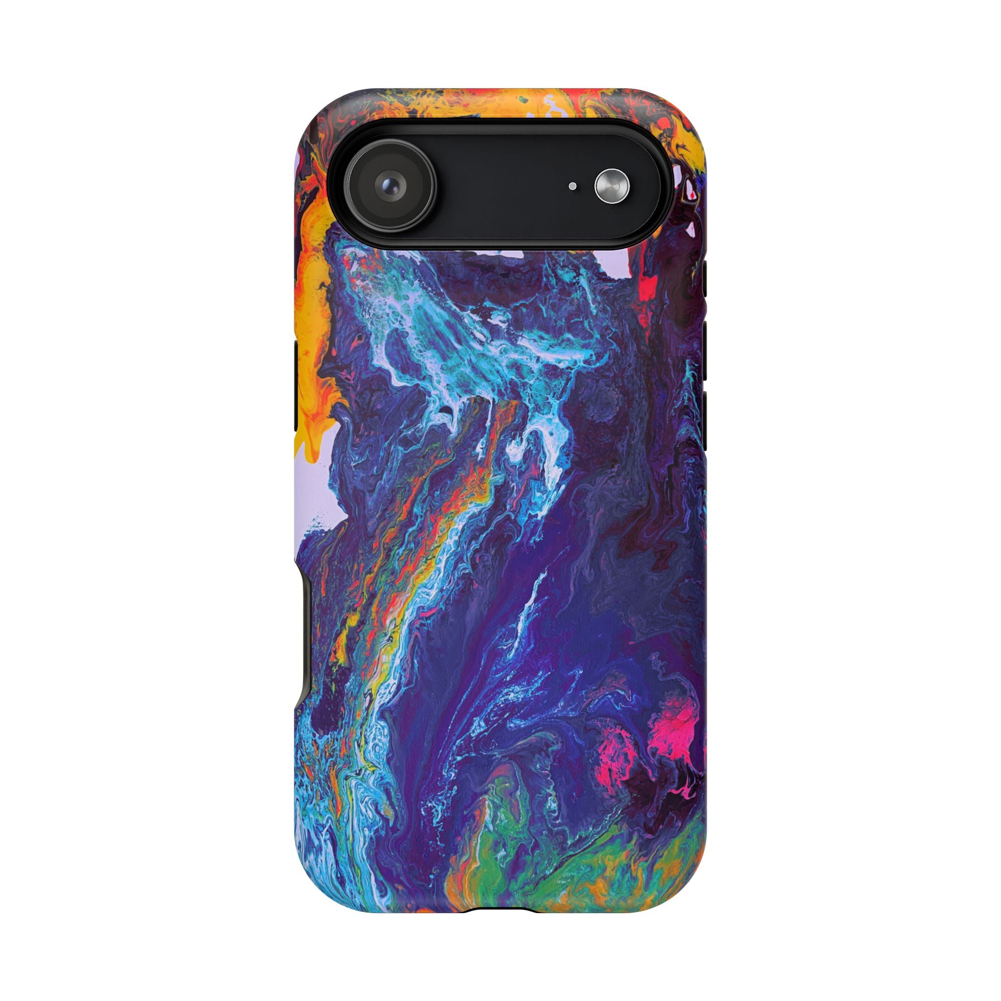 Wave Distortion X MagSafe iPhone Case – Abstract Art Design, Shockproof for iPhone 14–17 Pro & Pro Max