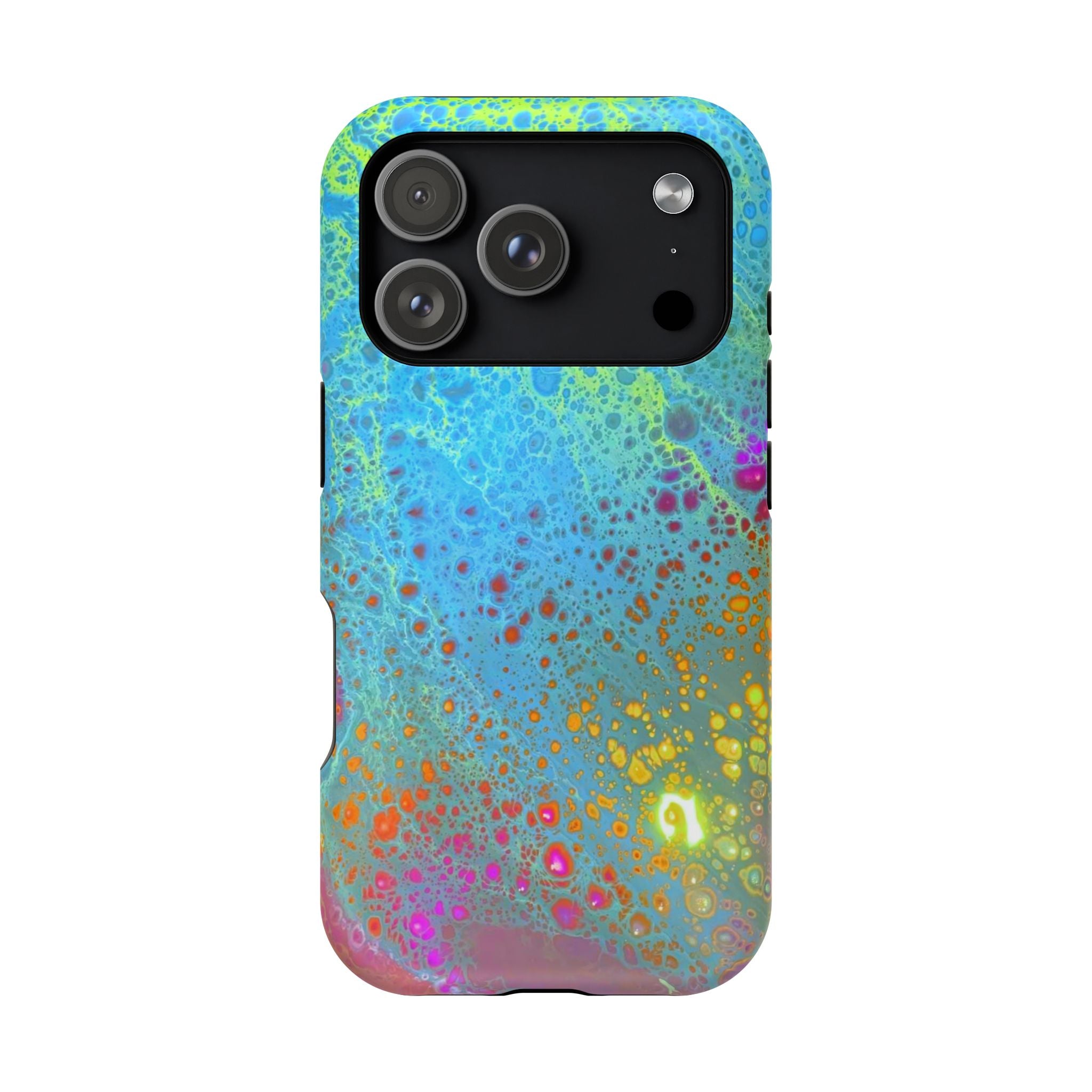 Dream Bloom MagSafe iPhone Case – Abstract Art Design, Shockproof for iPhone 14–17 Pro & Pro Max