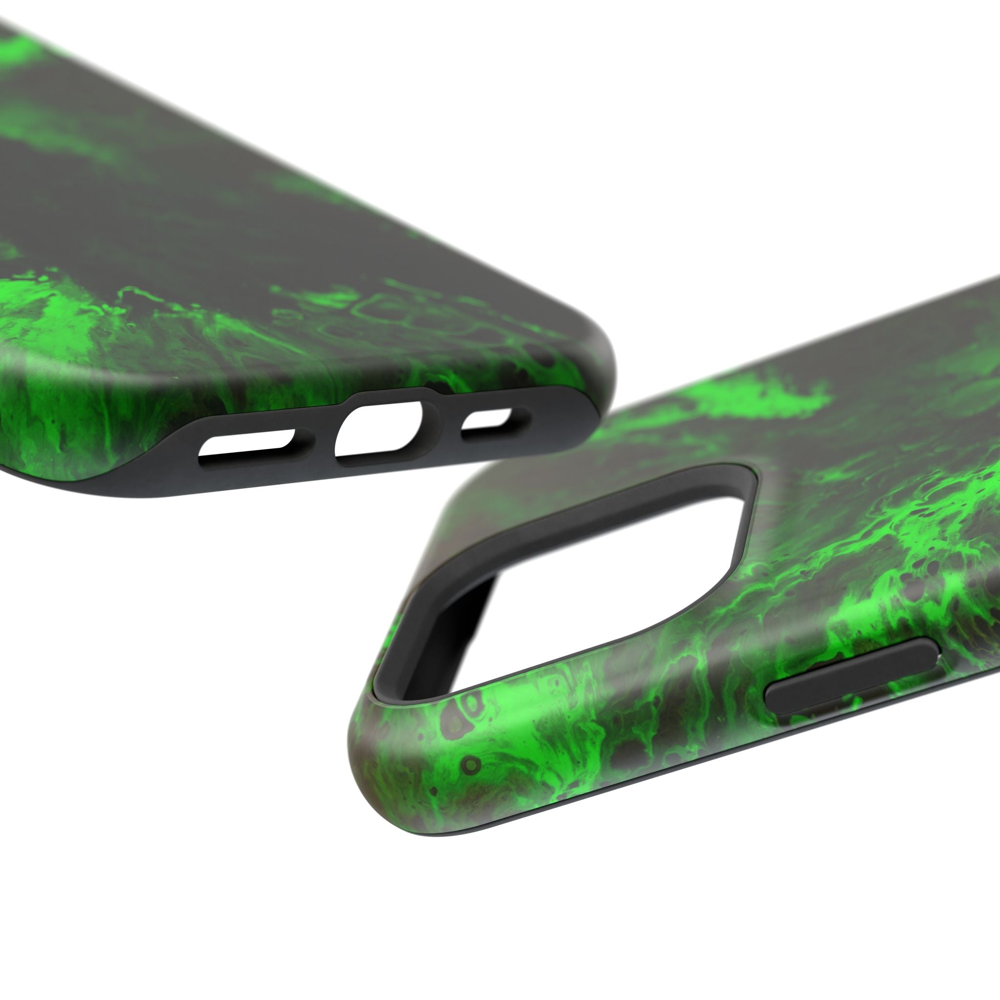 Toxic Bloom MagSafe iPhone Case – Abstract Art Design, Shockproof for iPhone 14–17 Pro & Pro Max