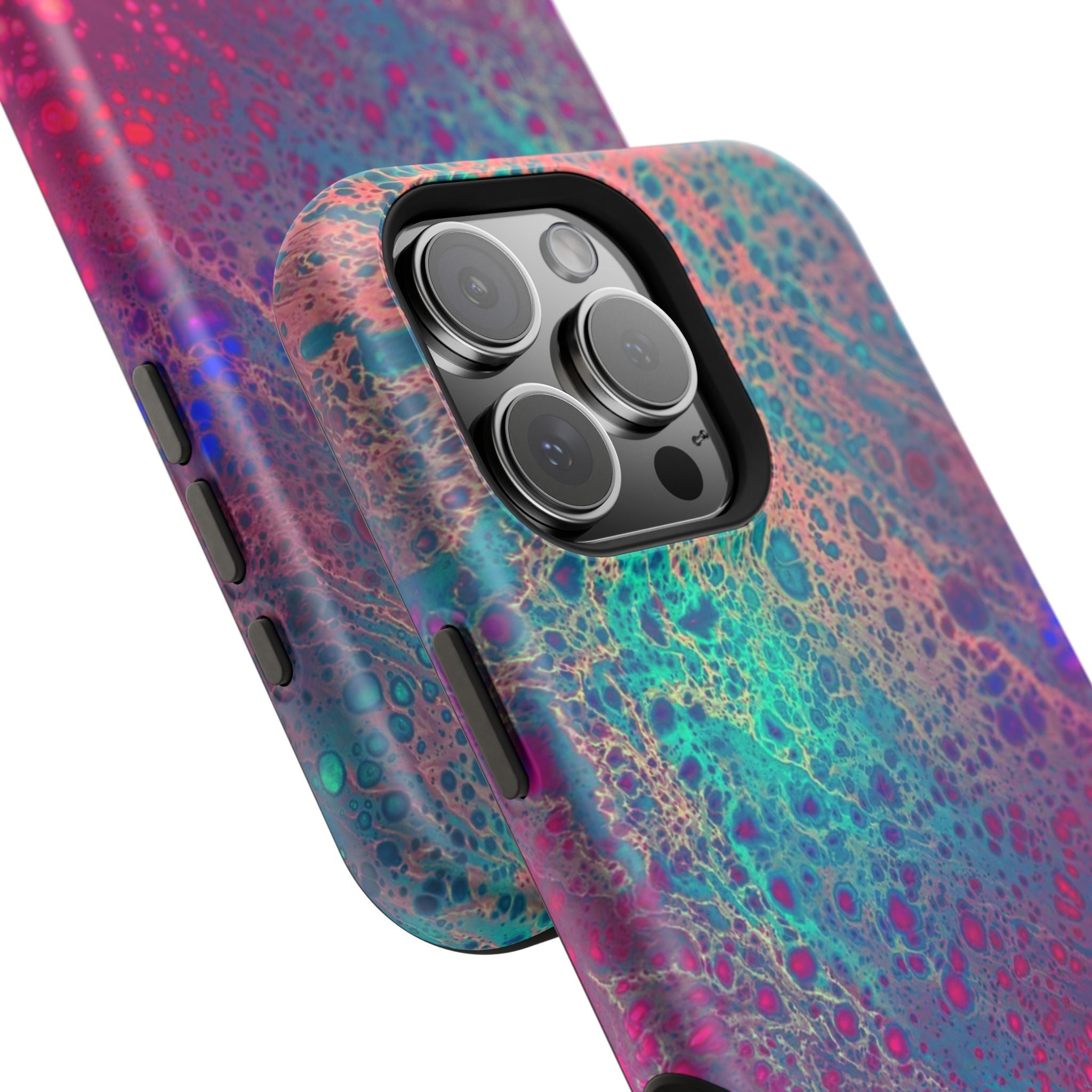 Arctic Eclipse MagSafe iPhone Case – Abstract Art Design, Shockproof for iPhone 14–17 Pro & Pro Max