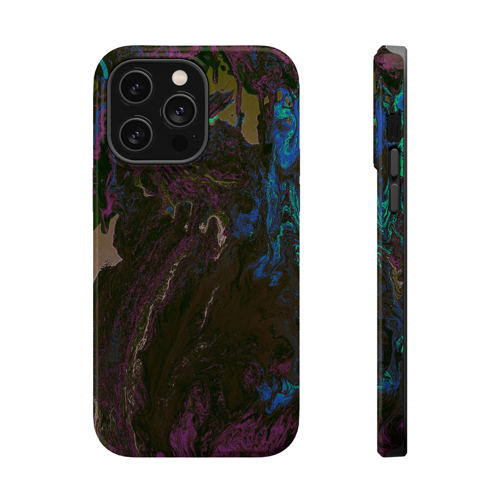 Shadow Collapse X MagSafe iPhone Case – Abstract Art Design, Shockproof for iPhone 14–17 Pro & Pro Max