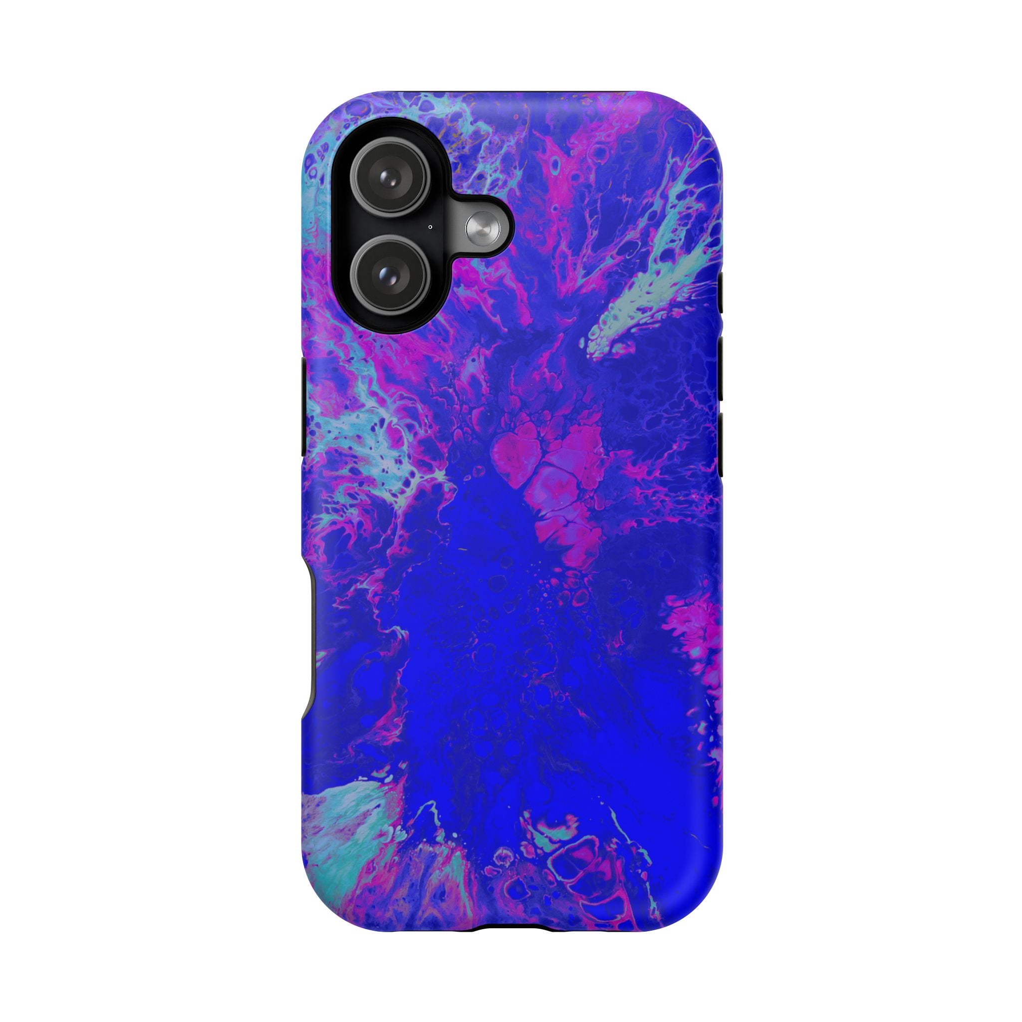 Electric Current MagSafe iPhone Case – Abstract Art Design, Shockproof for iPhone 14–17 Pro & Pro Max