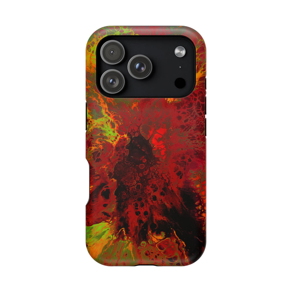 Photon Bloom MagSafe iPhone Case – Abstract Art Design, Shockproof for iPhone 14–17 Pro & Pro Max