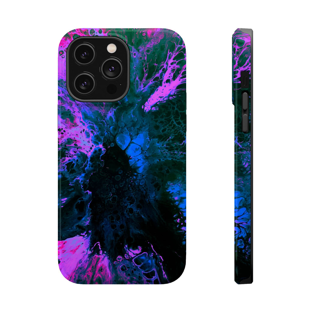 Ultraviolet Shock MagSafe iPhone Case – Abstract Art Design, Shockproof for iPhone 14–17 Pro & Pro Max