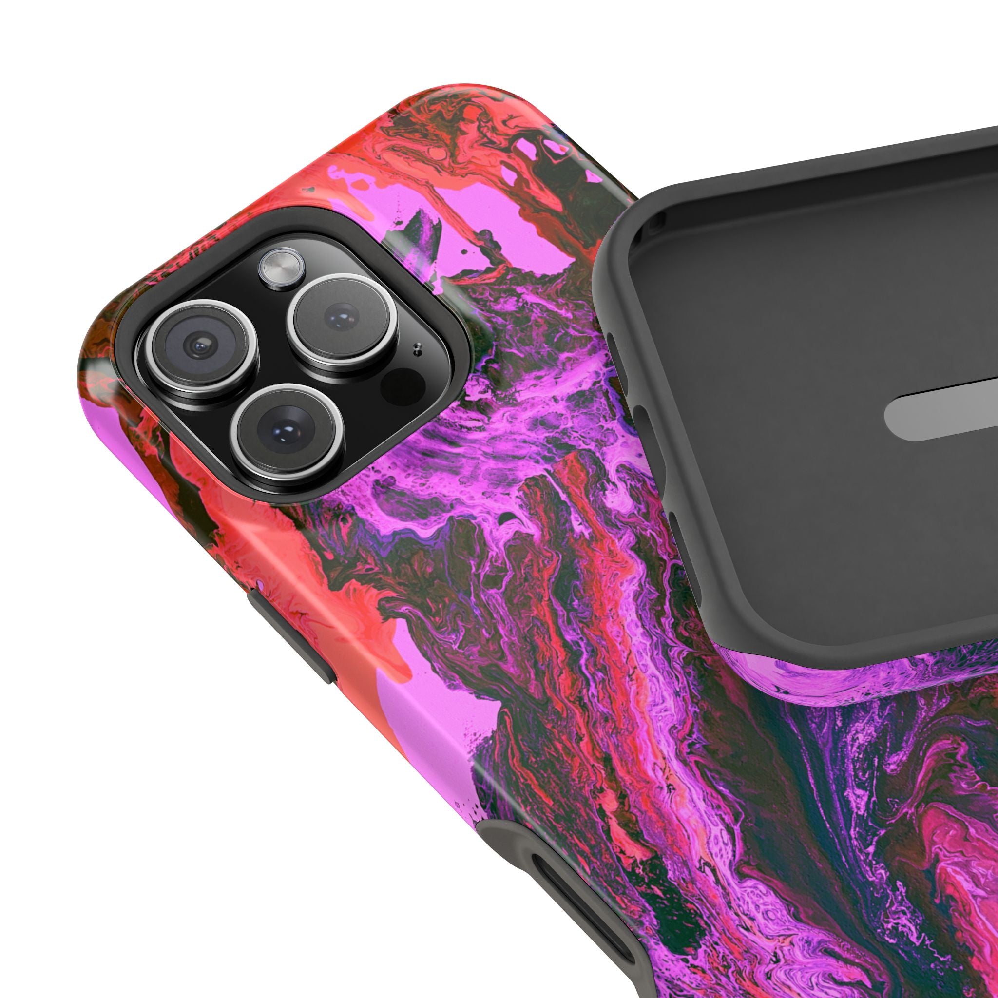 Petal Overdrive X MagSafe iPhone Case – Abstract Art Design, Shockproof for iPhone 14–17 Pro & Pro Max