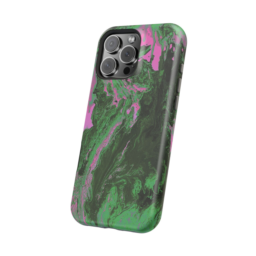 Oblivion Flow X MagSafe iPhone Case – Abstract Art Design, Shockproof for iPhone 14–17 Pro & Pro Max