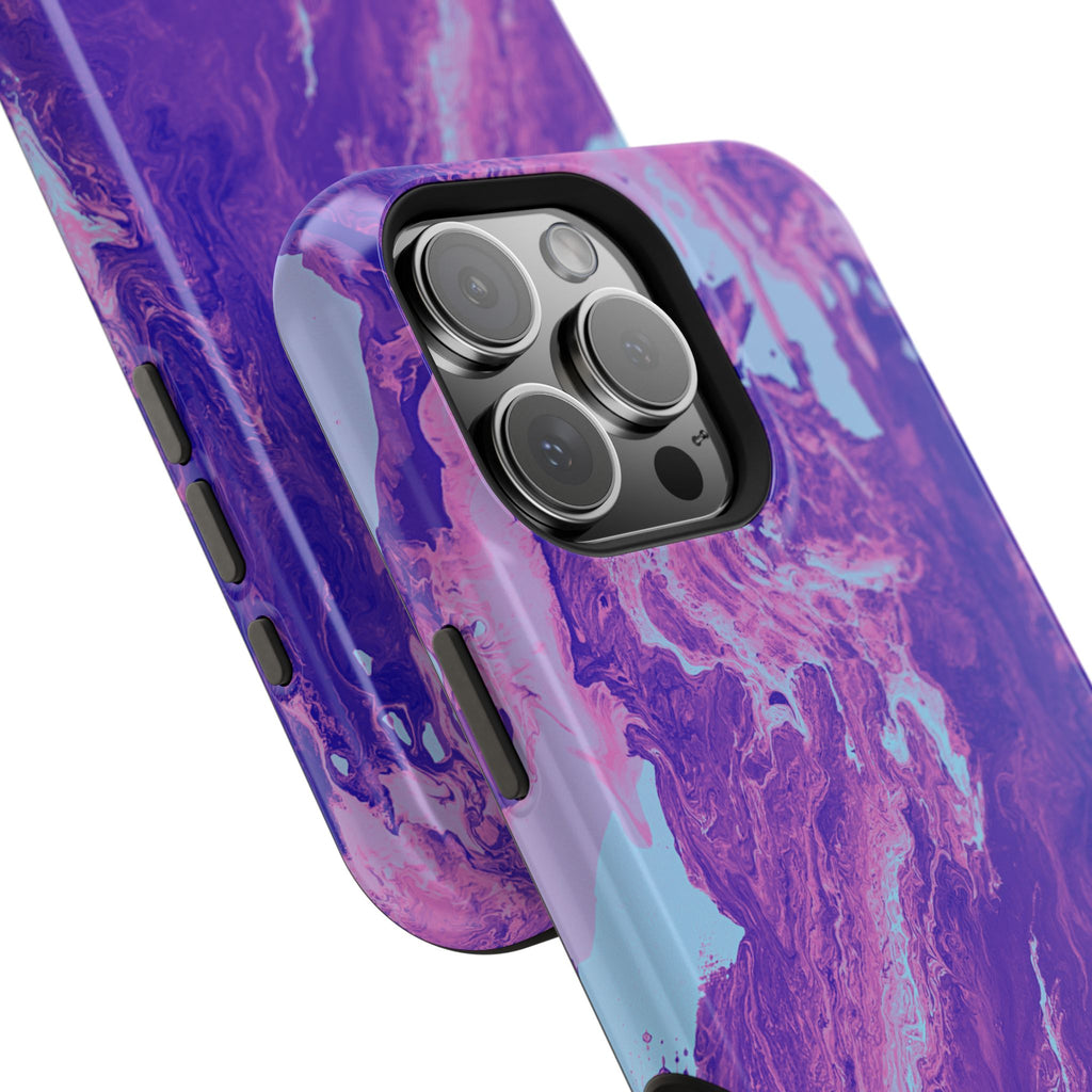 Bloom Fracture X MagSafe iPhone Case – Abstract Art Design, Shockproof for iPhone 14–17 Pro & Pro Max