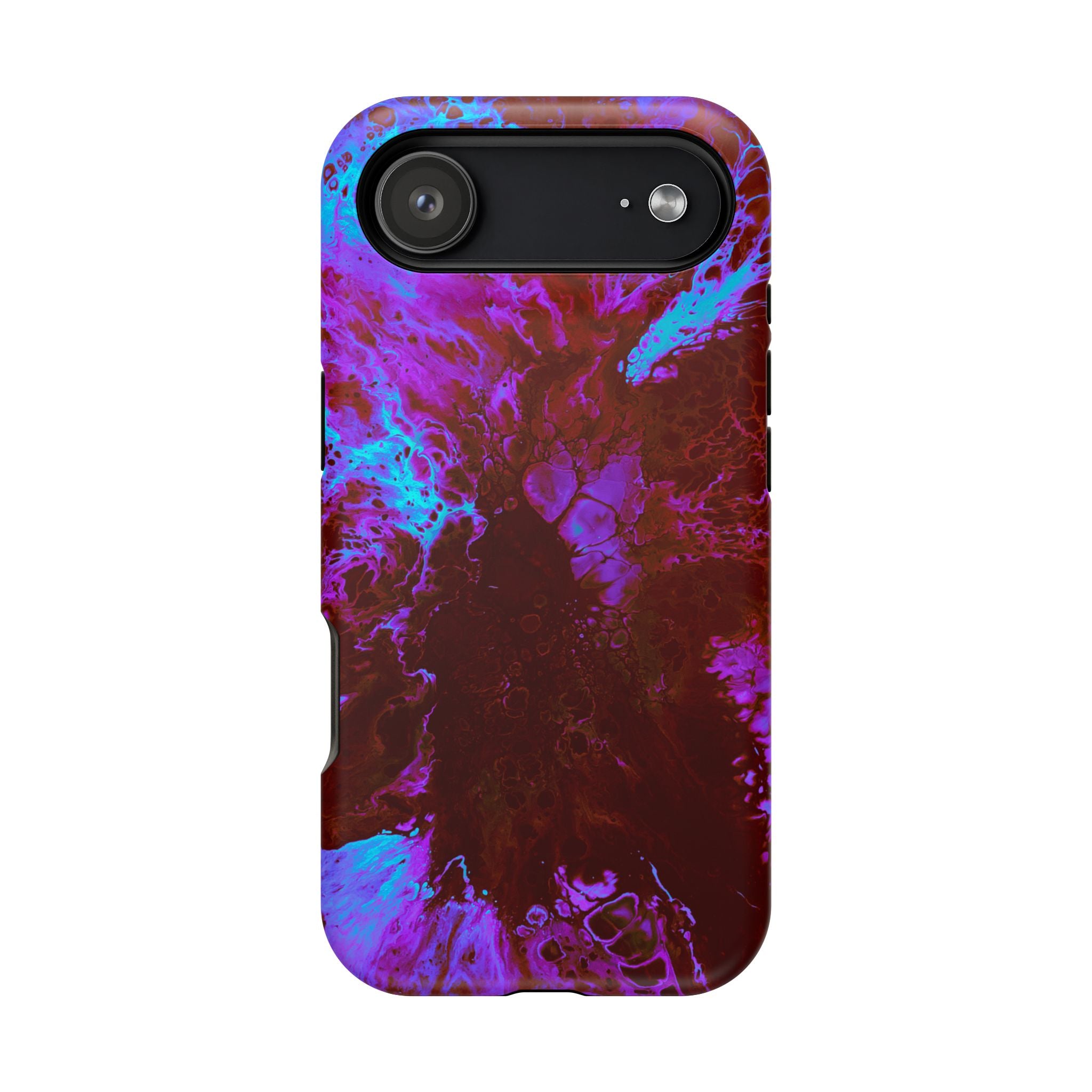 Quantum Bloom MagSafe iPhone Case – Abstract Art Design, Shockproof for iPhone 14–17 Pro & Pro Max