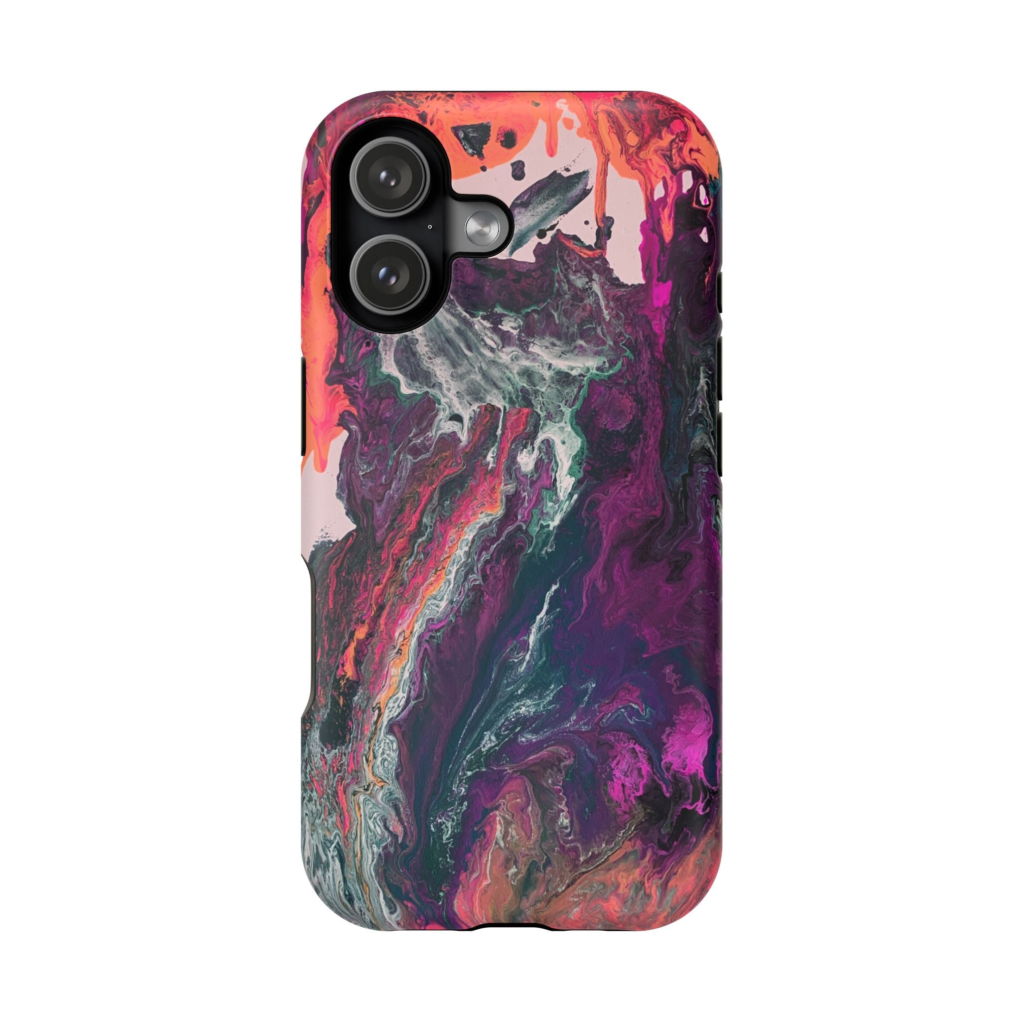Colorwave Distortion X MagSafe iPhone Case – Abstract Art Design, Shockproof for iPhone 14–17 Pro & Pro Max