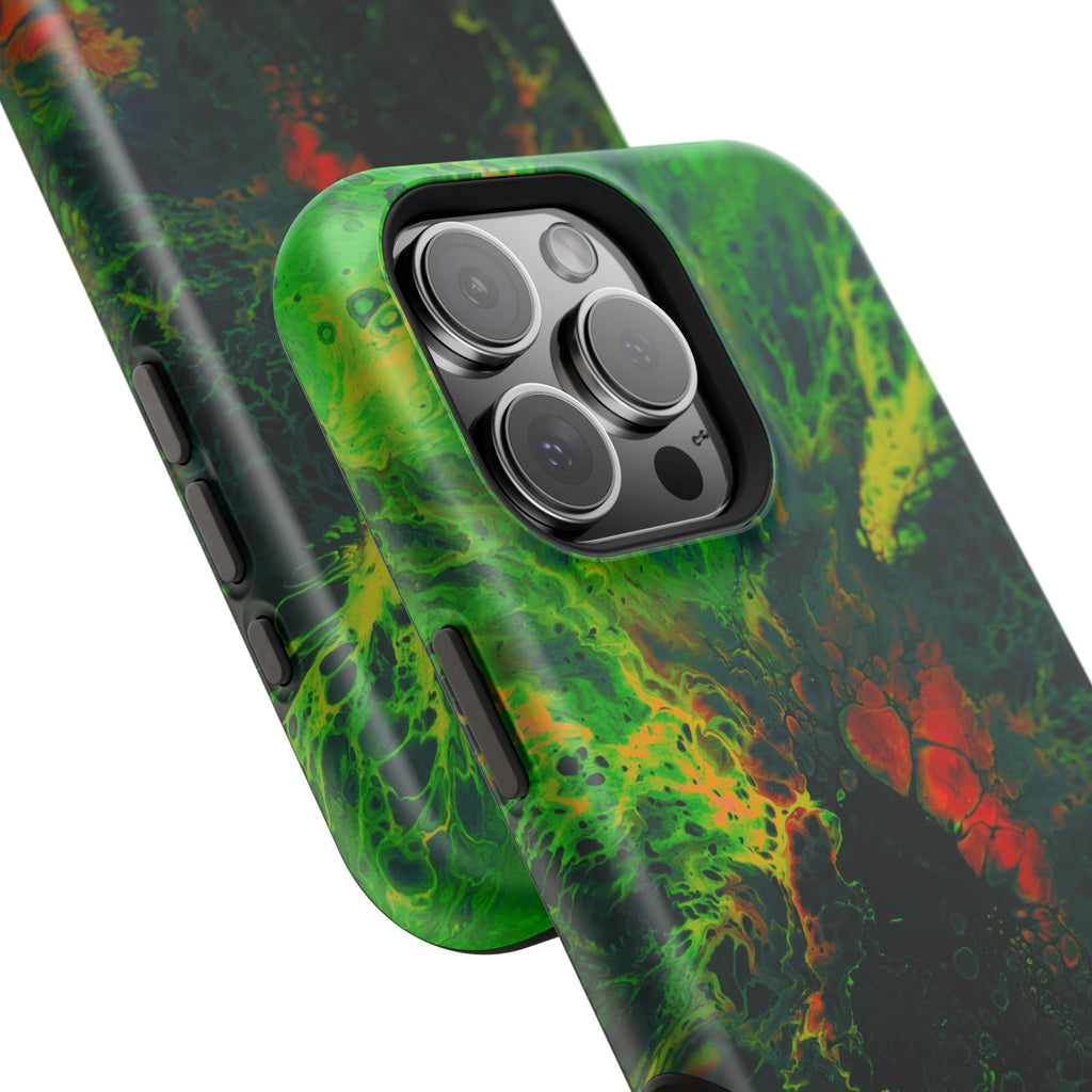 Acid Core MagSafe iPhone Case – Abstract Art Design, Shockproof for iPhone 14–17 Pro & Pro Max