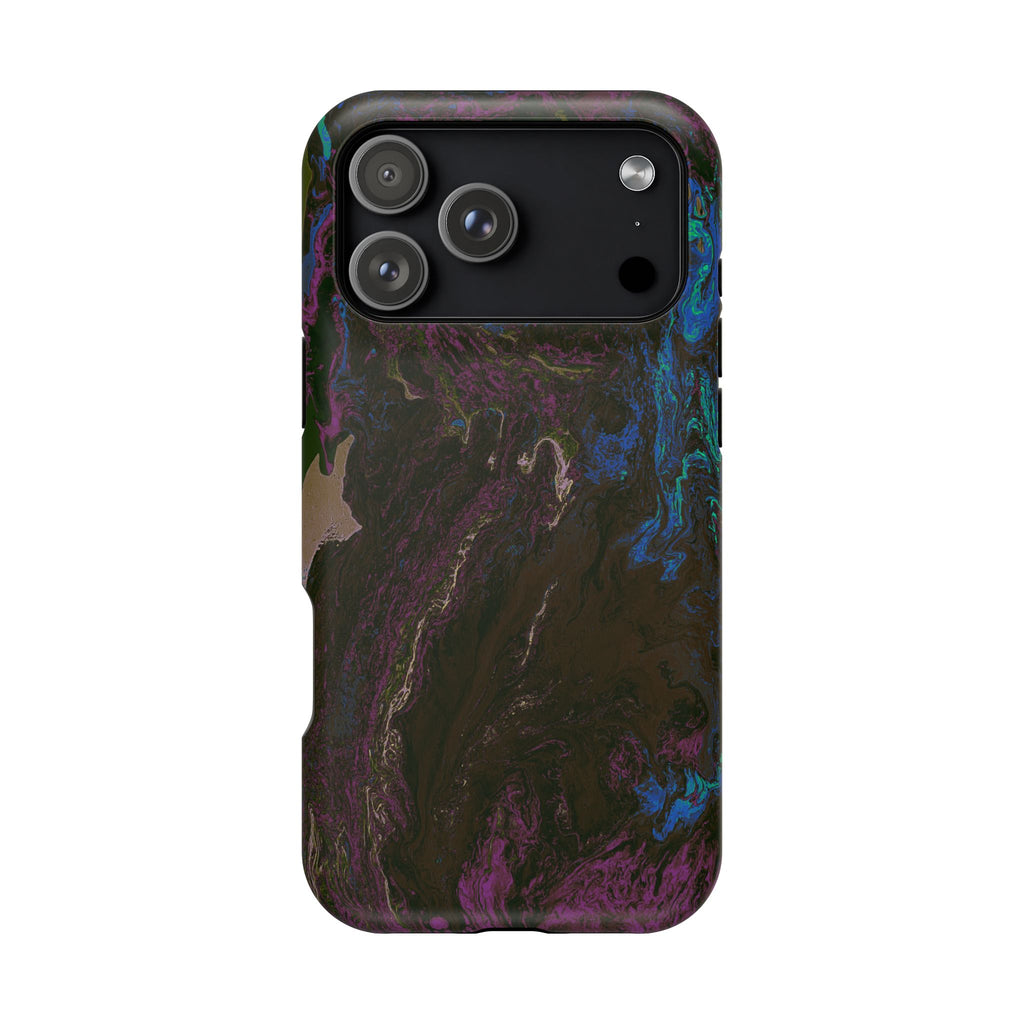 Shadow Collapse X MagSafe iPhone Case – Abstract Art Design, Shockproof for iPhone 14–17 Pro & Pro Max