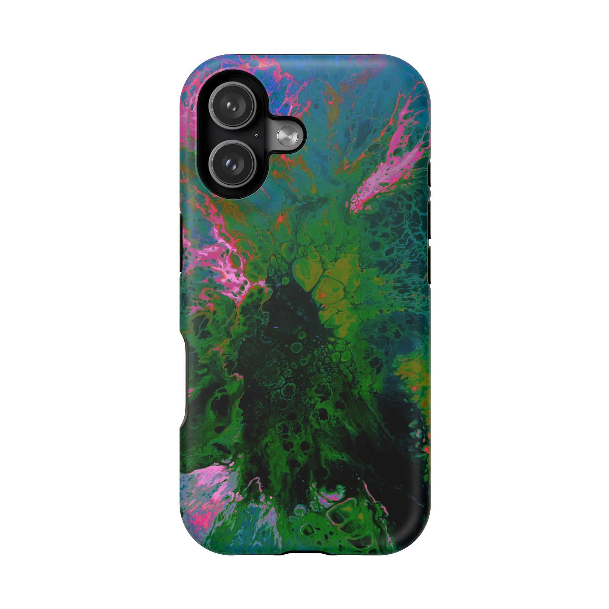 Galactic Core MagSafe iPhone Case – Abstract Art Design, Shockproof for iPhone 14–17 Pro & Pro Max