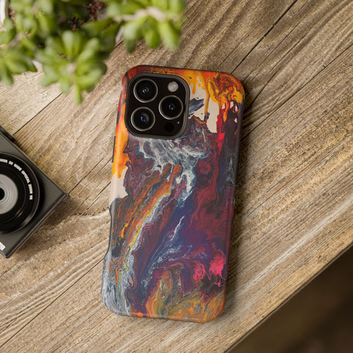 Color Reactor X MagSafe iPhone Case – Abstract Art Design, Shockproof for iPhone 14–17 Pro & Pro Max