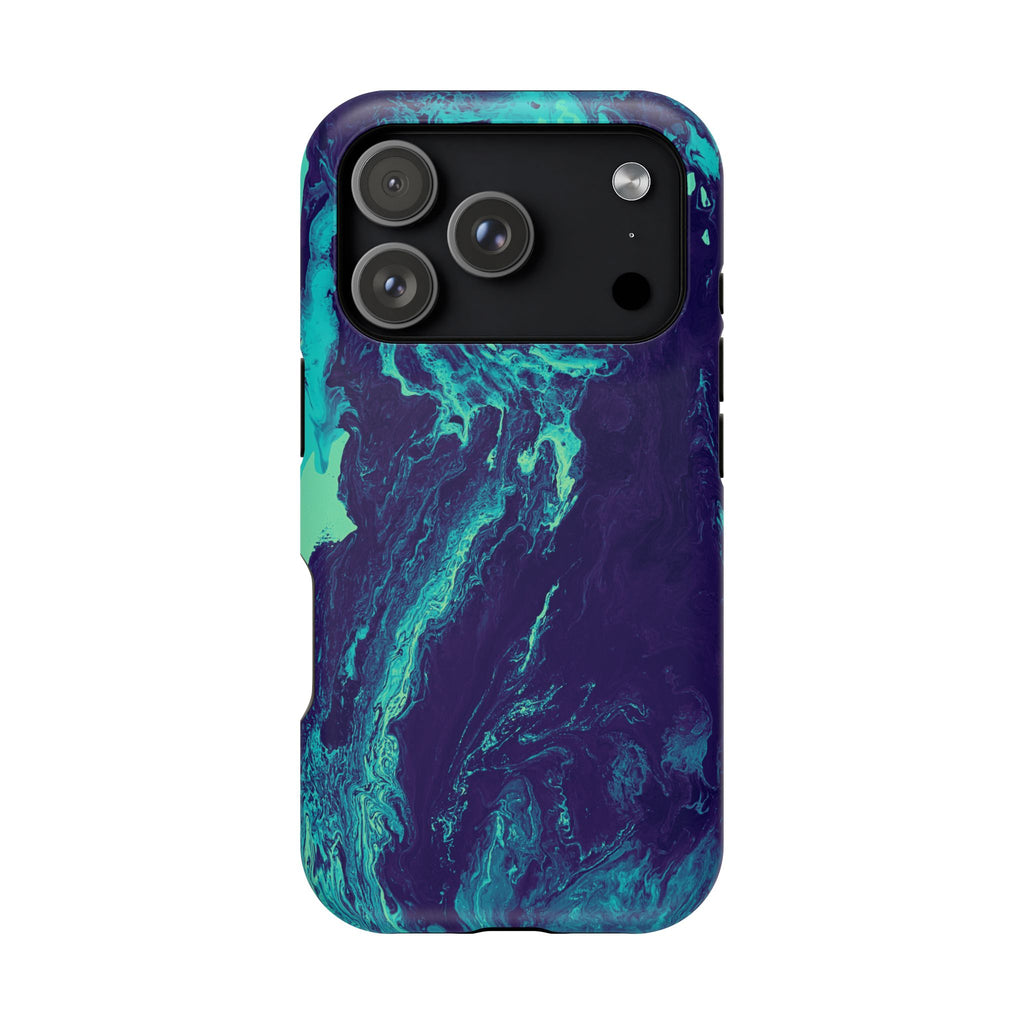 Ocean Collapse X MagSafe iPhone Case – Abstract Art Design, Shockproof for iPhone 14–17 Pro & Pro Max