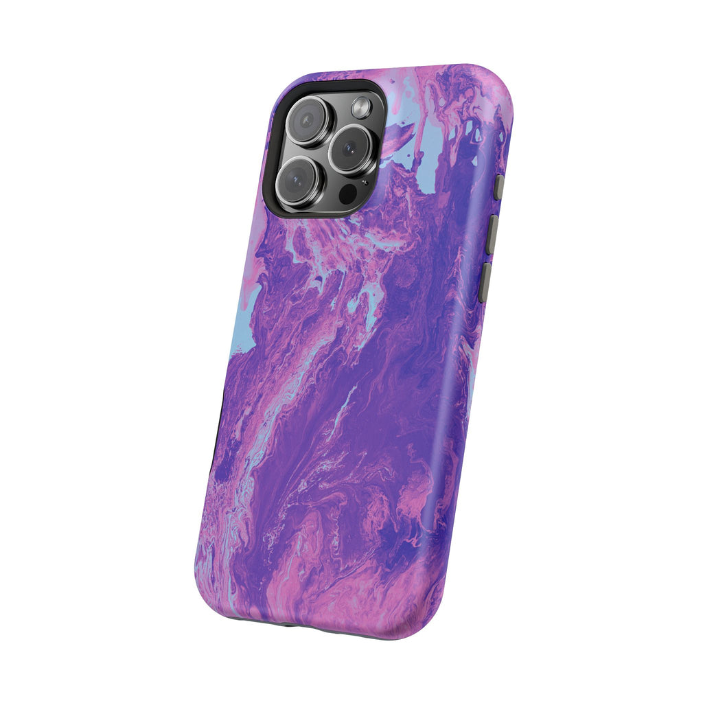 Bloom Fracture X MagSafe iPhone Case – Abstract Art Design, Shockproof for iPhone 14–17 Pro & Pro Max