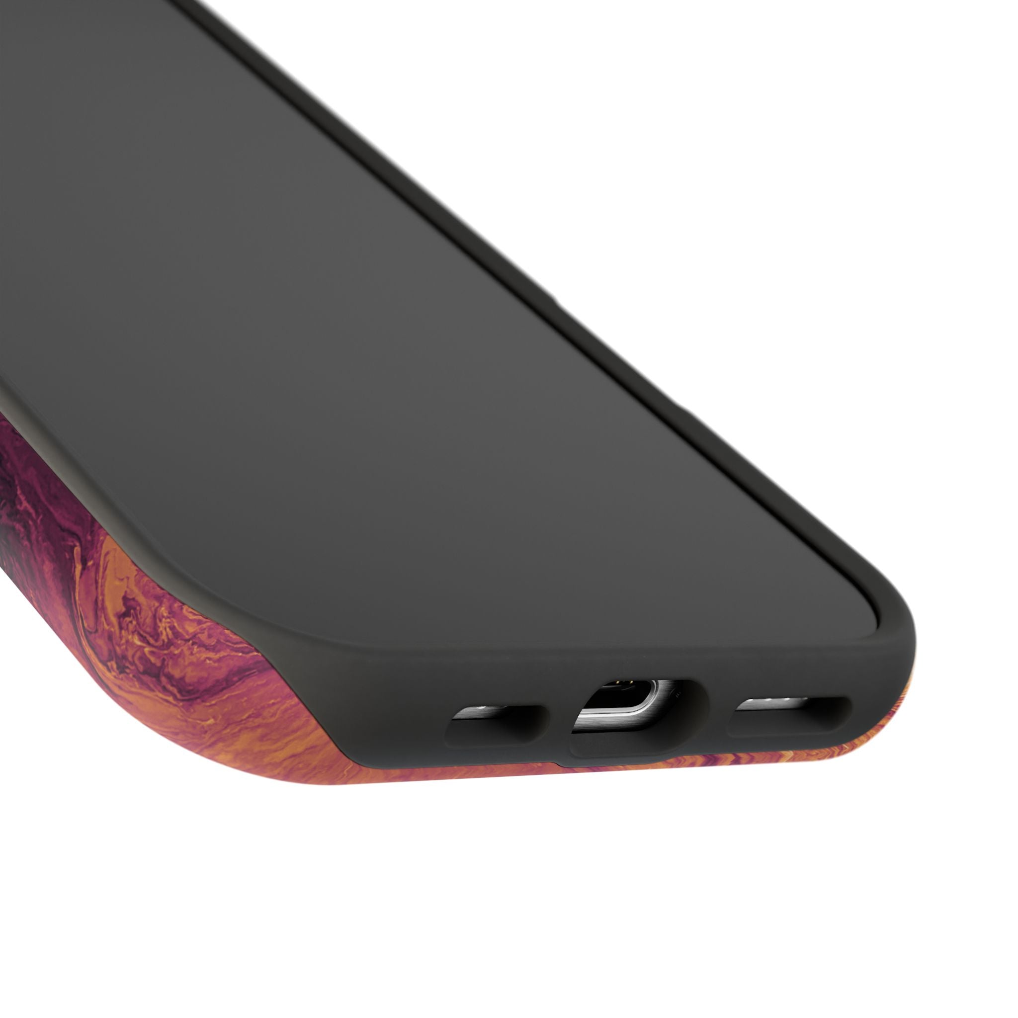 Sunburst Collapse X MagSafe iPhone Case – Abstract Art Design, Shockproof for iPhone 14–17 Pro & Pro Max