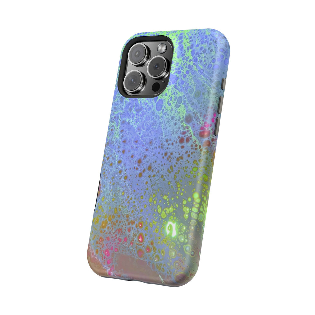 Arctic Pulse MagSafe iPhone Case – Abstract Art Design, Shockproof for iPhone 14–17 Pro & Pro Max