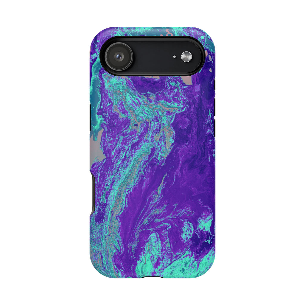 Polar Collapse X MagSafe iPhone Case – Abstract Art Design, Shockproof for iPhone 14–17 Pro & Pro Max