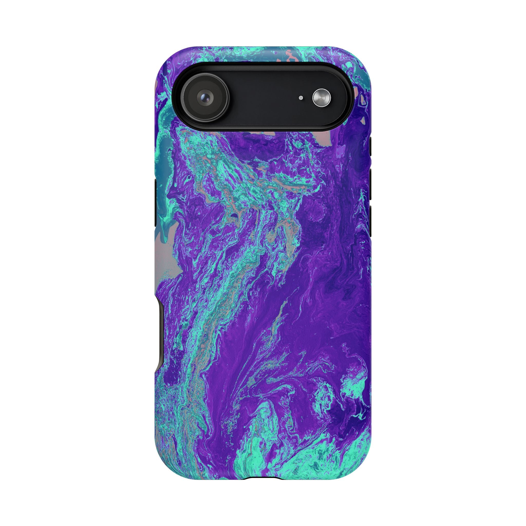 Polar Collapse X MagSafe iPhone Case – Abstract Art Design, Shockproof for iPhone 14–17 Pro & Pro Max