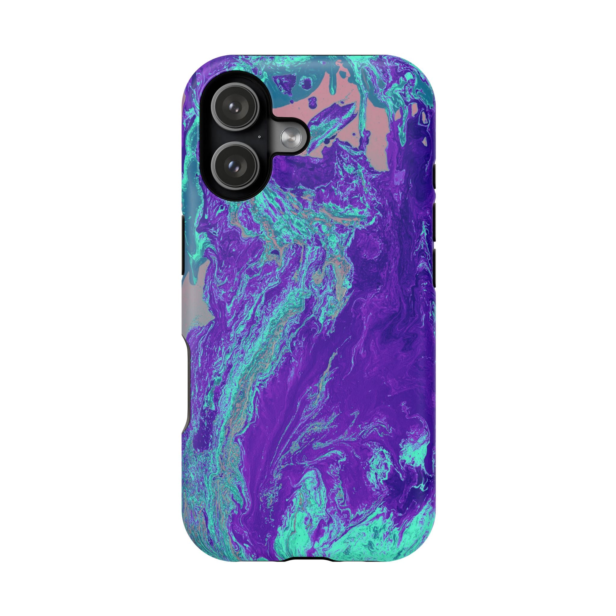 Polar Collapse X MagSafe iPhone Case – Abstract Art Design, Shockproof for iPhone 14–17 Pro & Pro Max