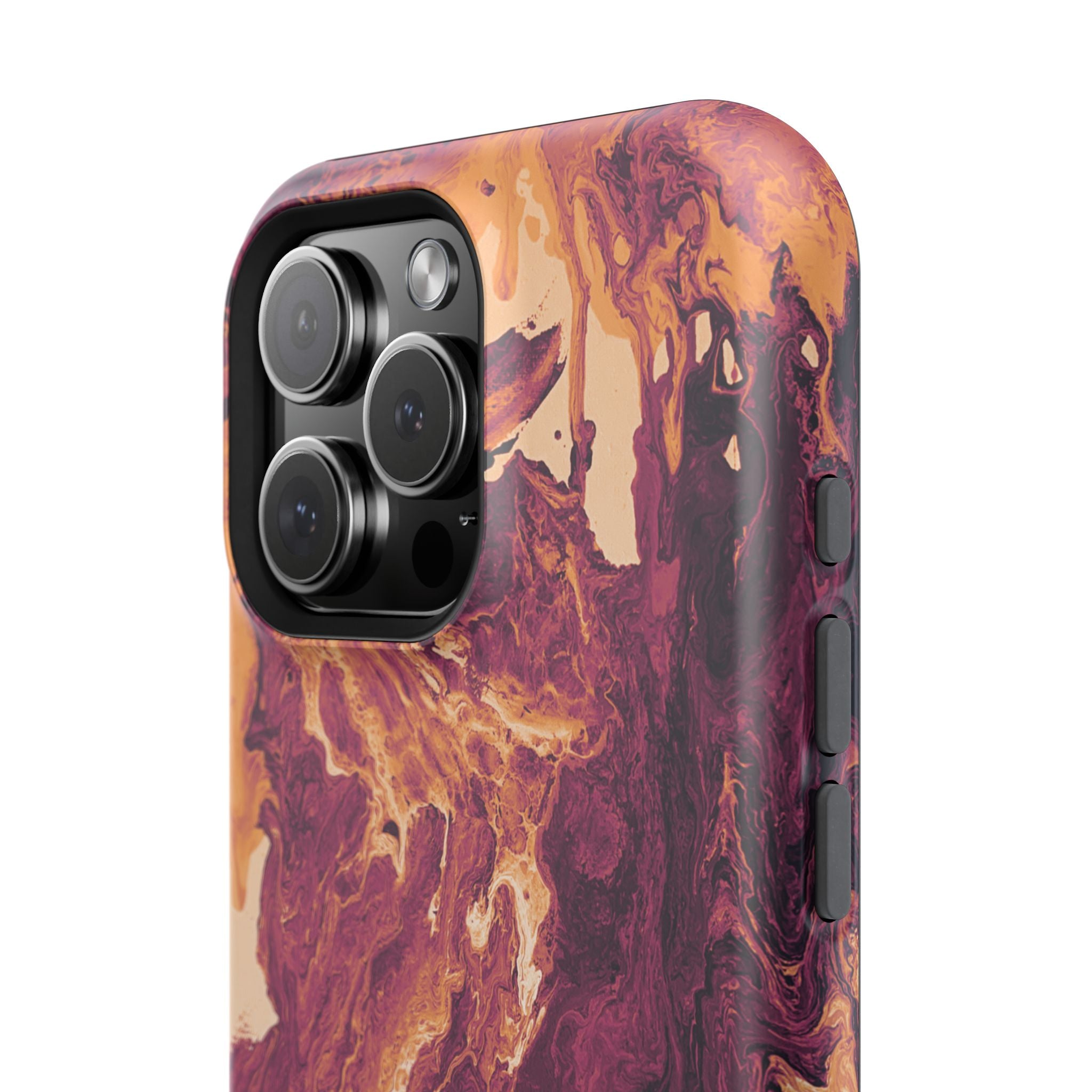 Sunburst Collapse X MagSafe iPhone Case – Abstract Art Design, Shockproof for iPhone 14–17 Pro & Pro Max
