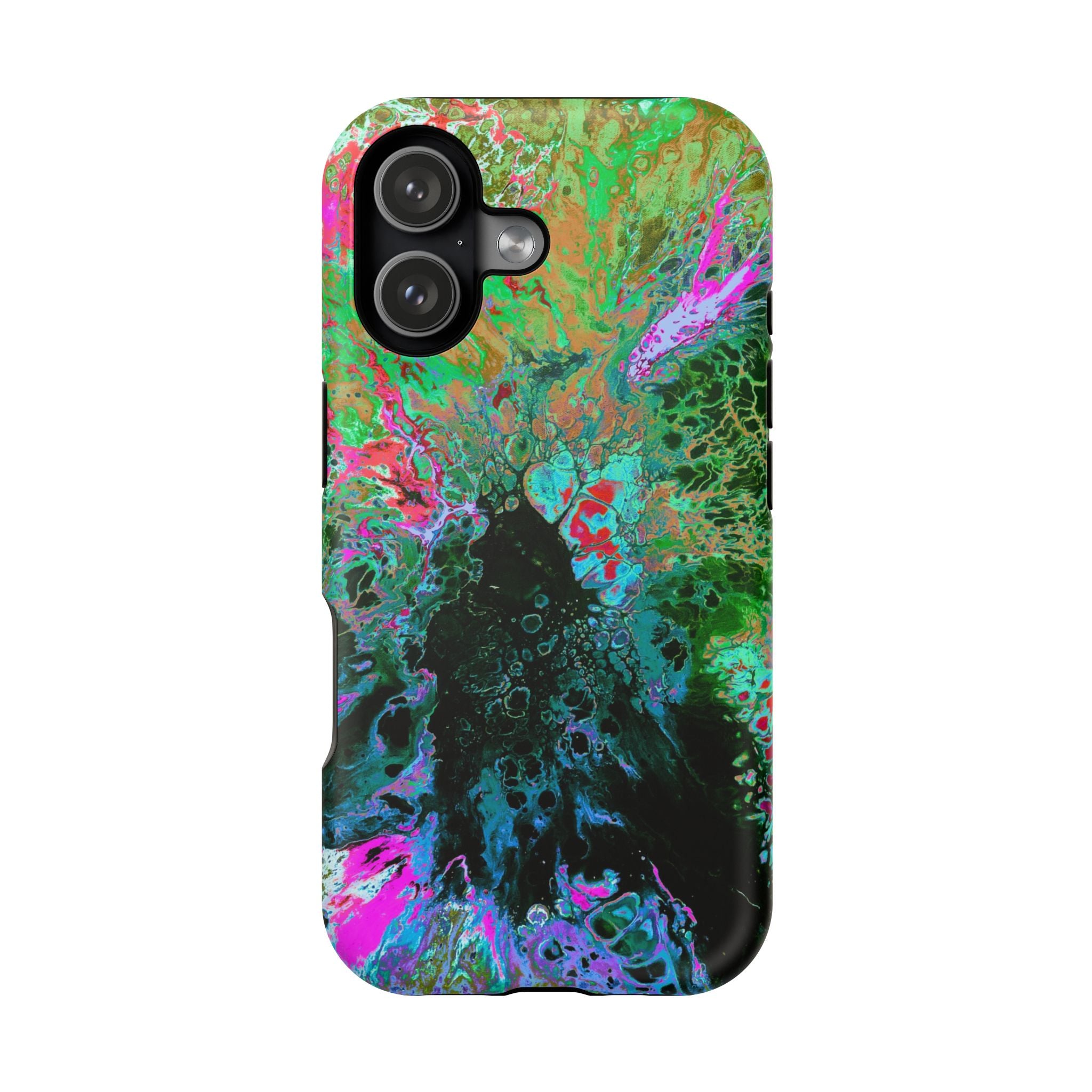 Spectrum MagSafe iPhone Case – Abstract Art Design, Shockproof for iPhone 14–17 Pro & Pro Max