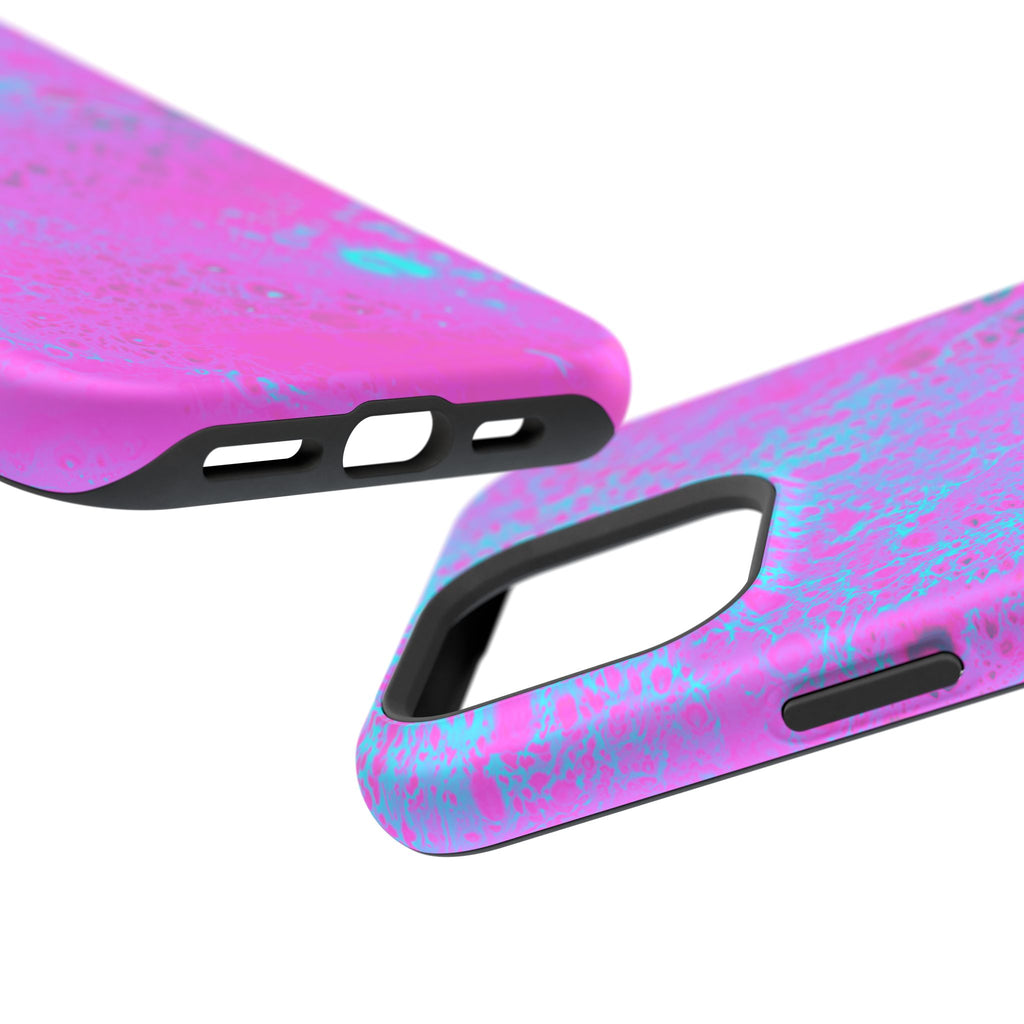 Neon Petal MagSafe iPhone Case – Abstract Art Design, Shockproof for iPhone 14–17 Pro & Pro Max