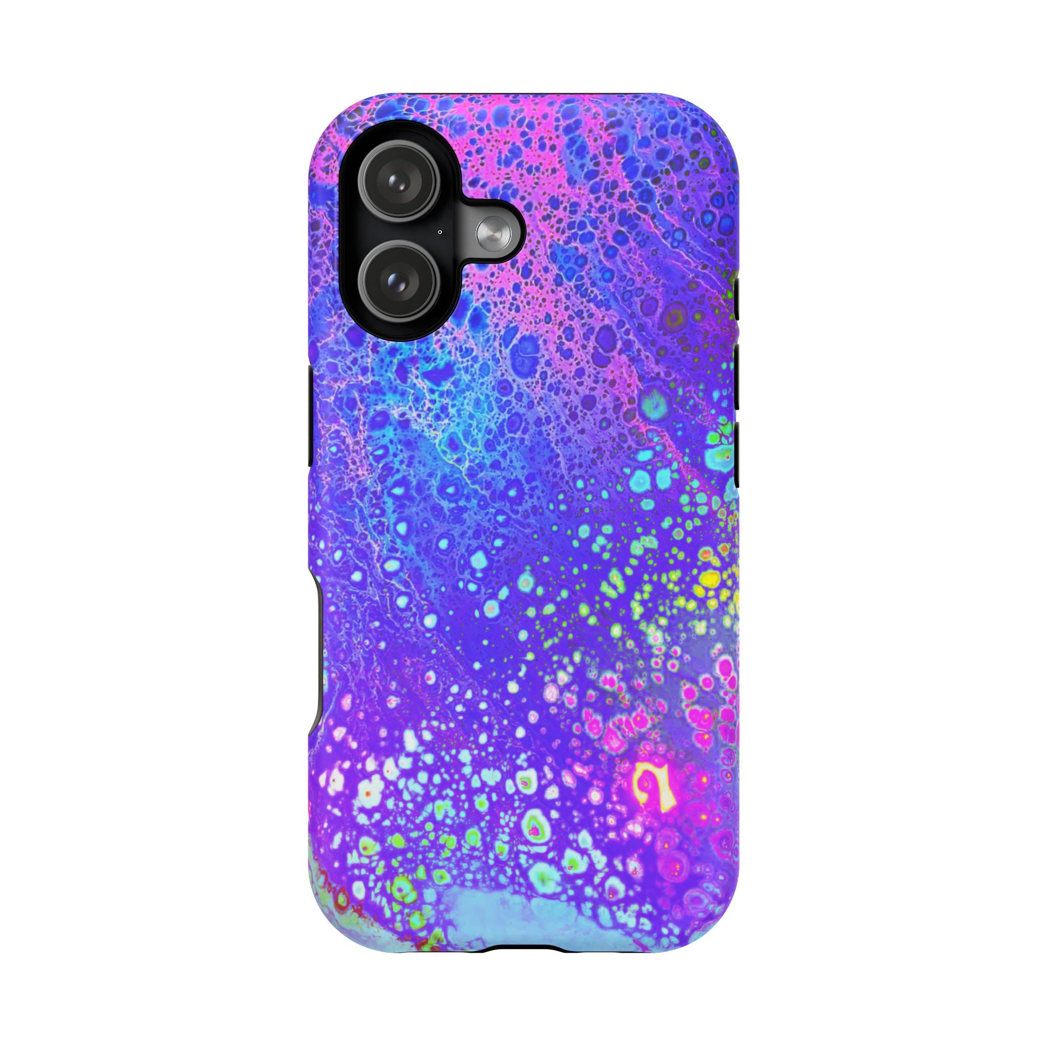 Electric Current MagSafe iPhone Case – Abstract Art Design, Shockproof for iPhone 14–17 Pro & Pro Max