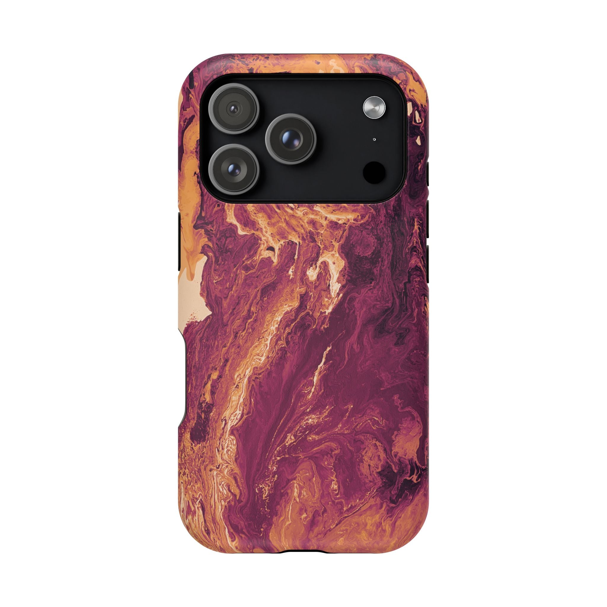 Sunburst Collapse X MagSafe iPhone Case – Abstract Art Design, Shockproof for iPhone 14–17 Pro & Pro Max