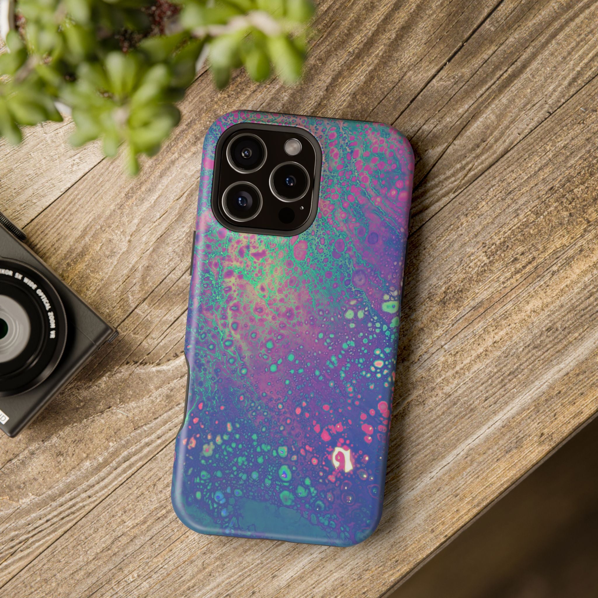 Universe Surge MagSafe iPhone Case – Abstract Art Design, Shockproof for iPhone 14–17 Pro & Pro Max