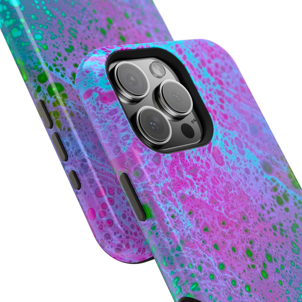 Whisper Flow MagSafe iPhone Case – Abstract Art Design, Shockproof for iPhone 14–17 Pro & Pro Max