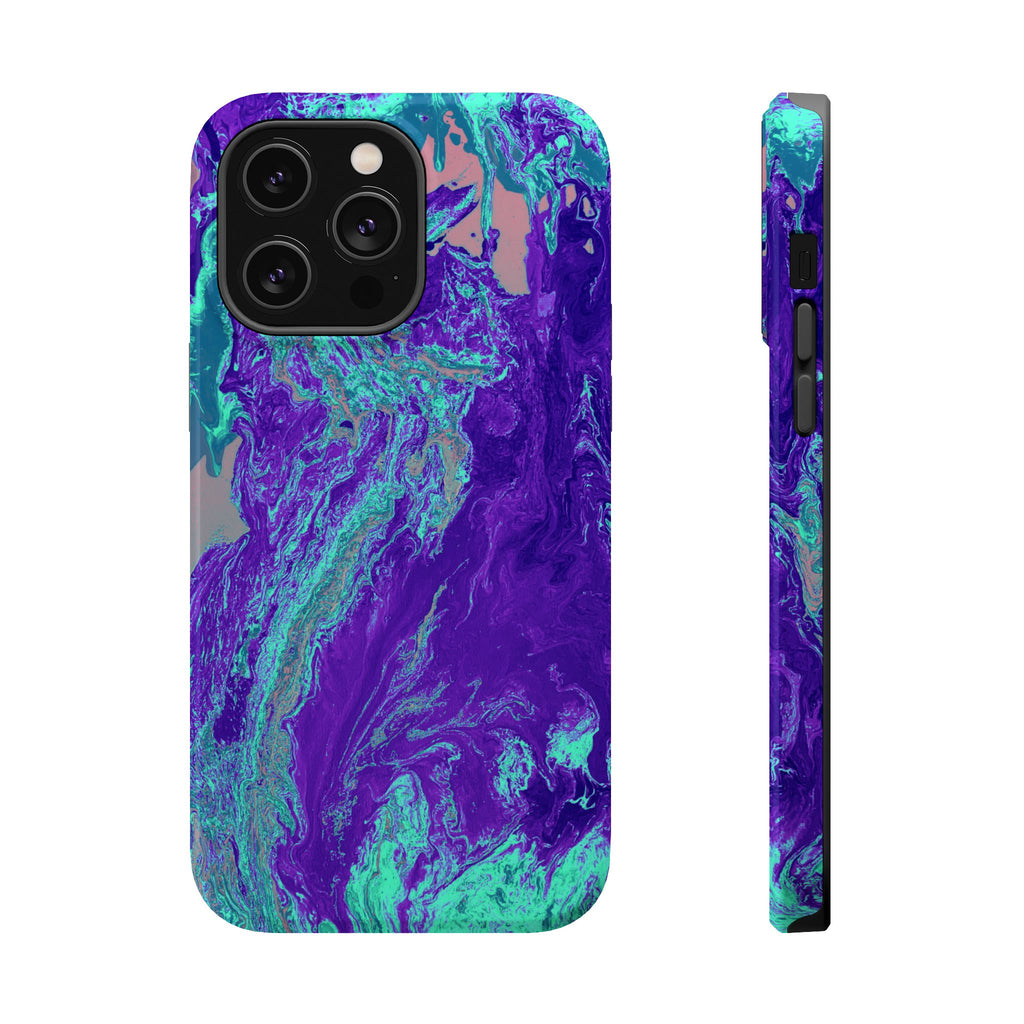 Polar Collapse X MagSafe iPhone Case – Abstract Art Design, Shockproof for iPhone 14–17 Pro & Pro Max