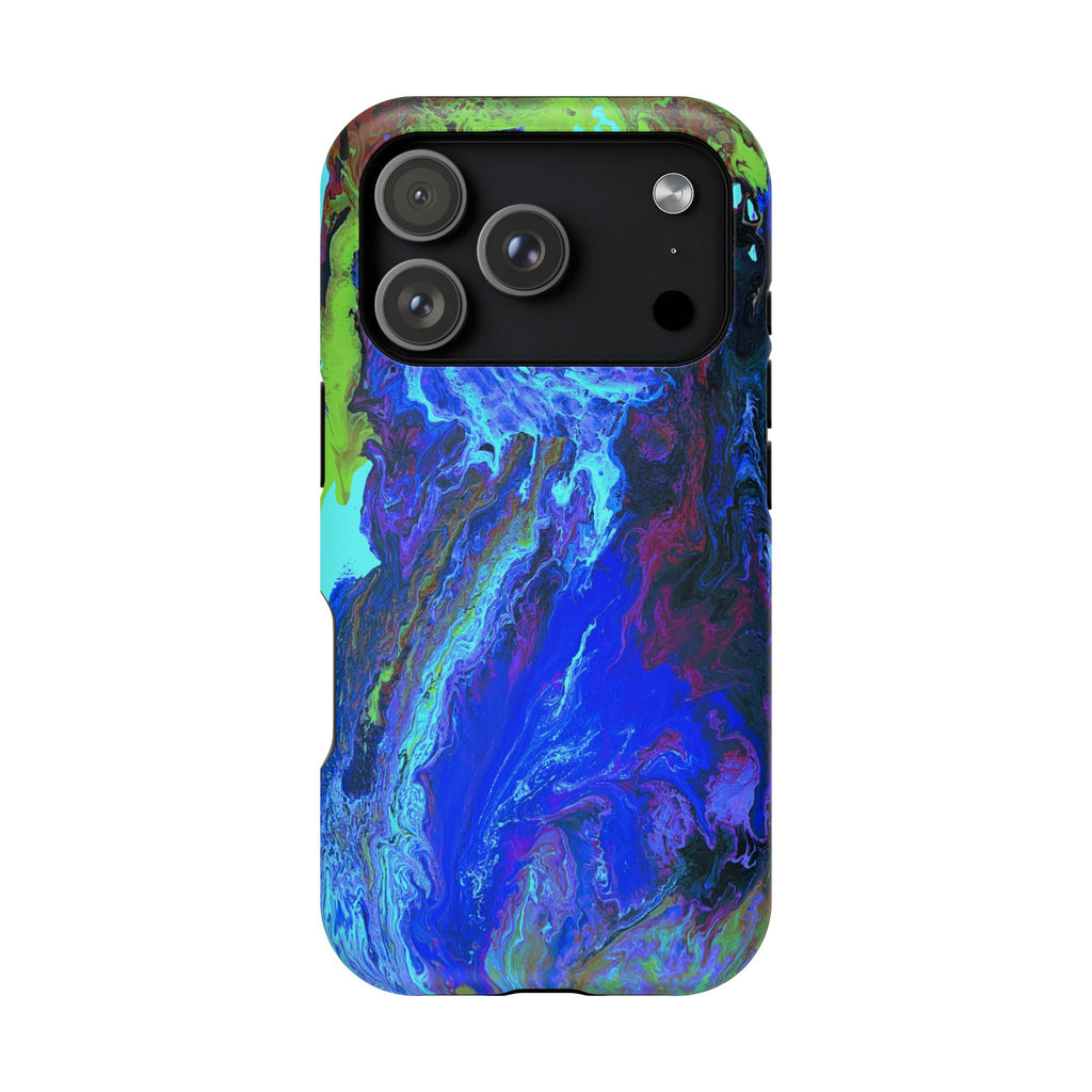 Glacial Core X MagSafe iPhone Case – Abstract Art Design, Shockproof for iPhone 14–17 Pro & Pro Max
