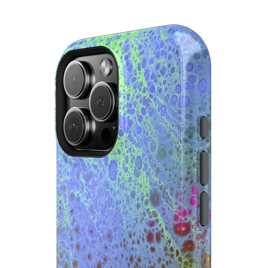 Arctic Pulse MagSafe iPhone Case – Abstract Art Design, Shockproof for iPhone 14–17 Pro & Pro Max