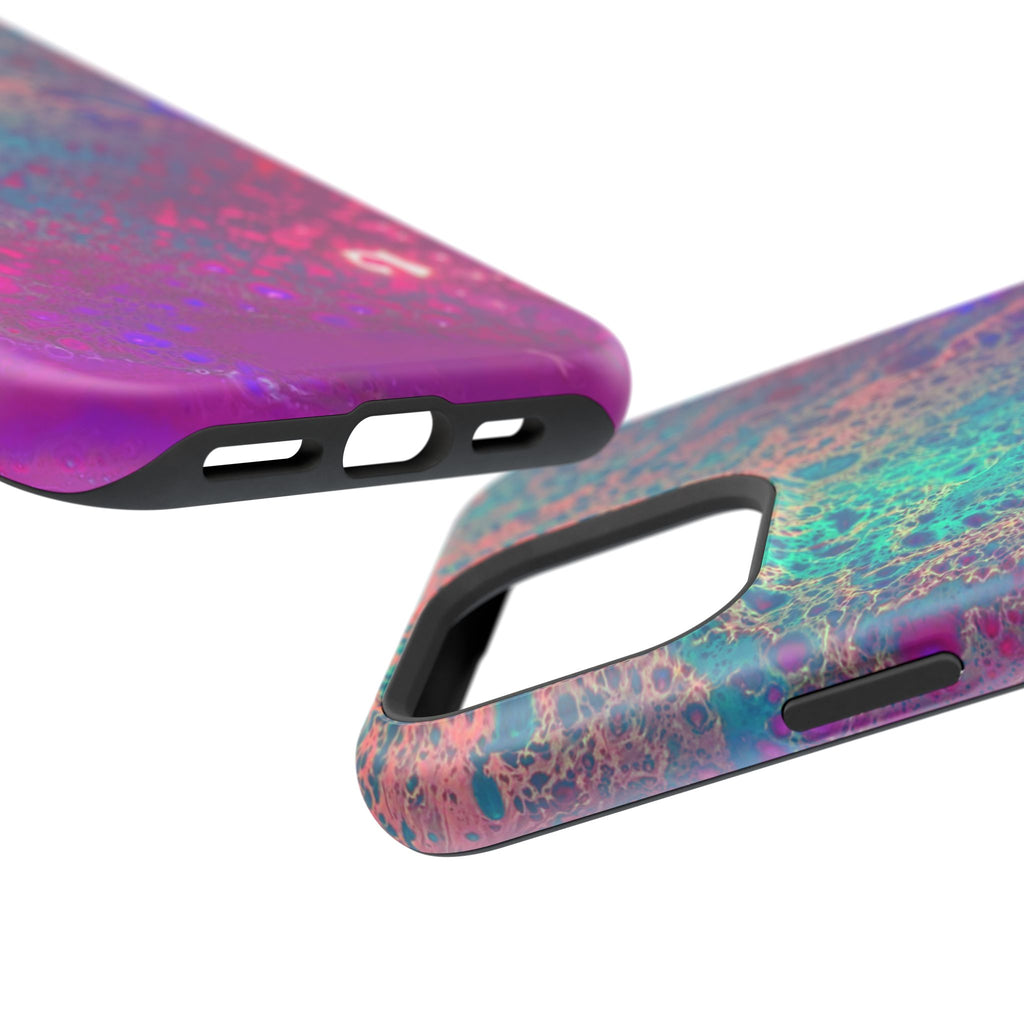 Arctic Eclipse MagSafe iPhone Case – Abstract Art Design, Shockproof for iPhone 14–17 Pro & Pro Max