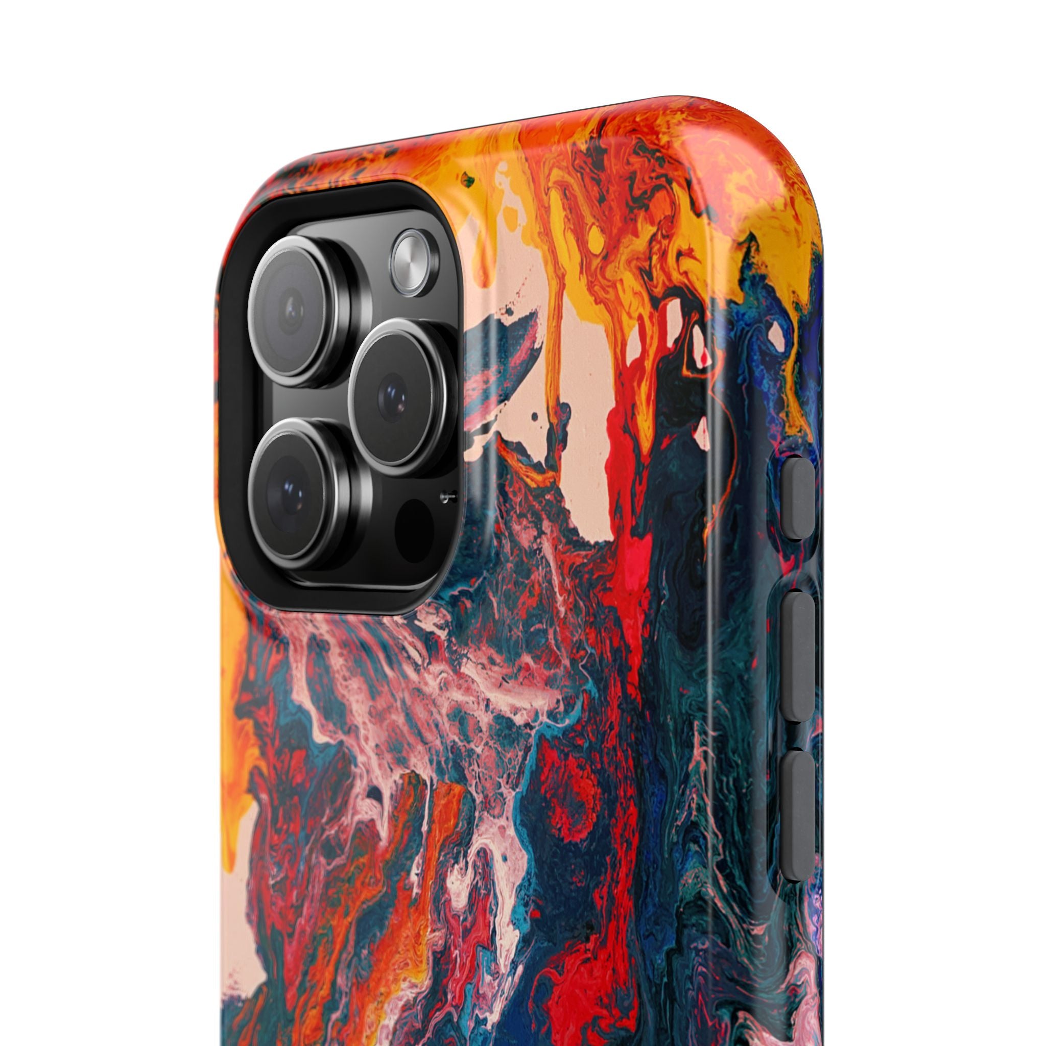 Heatcore X MagSafe iPhone Case – Abstract Art Design, Shockproof for iPhone 14–17 Pro & Pro Max
