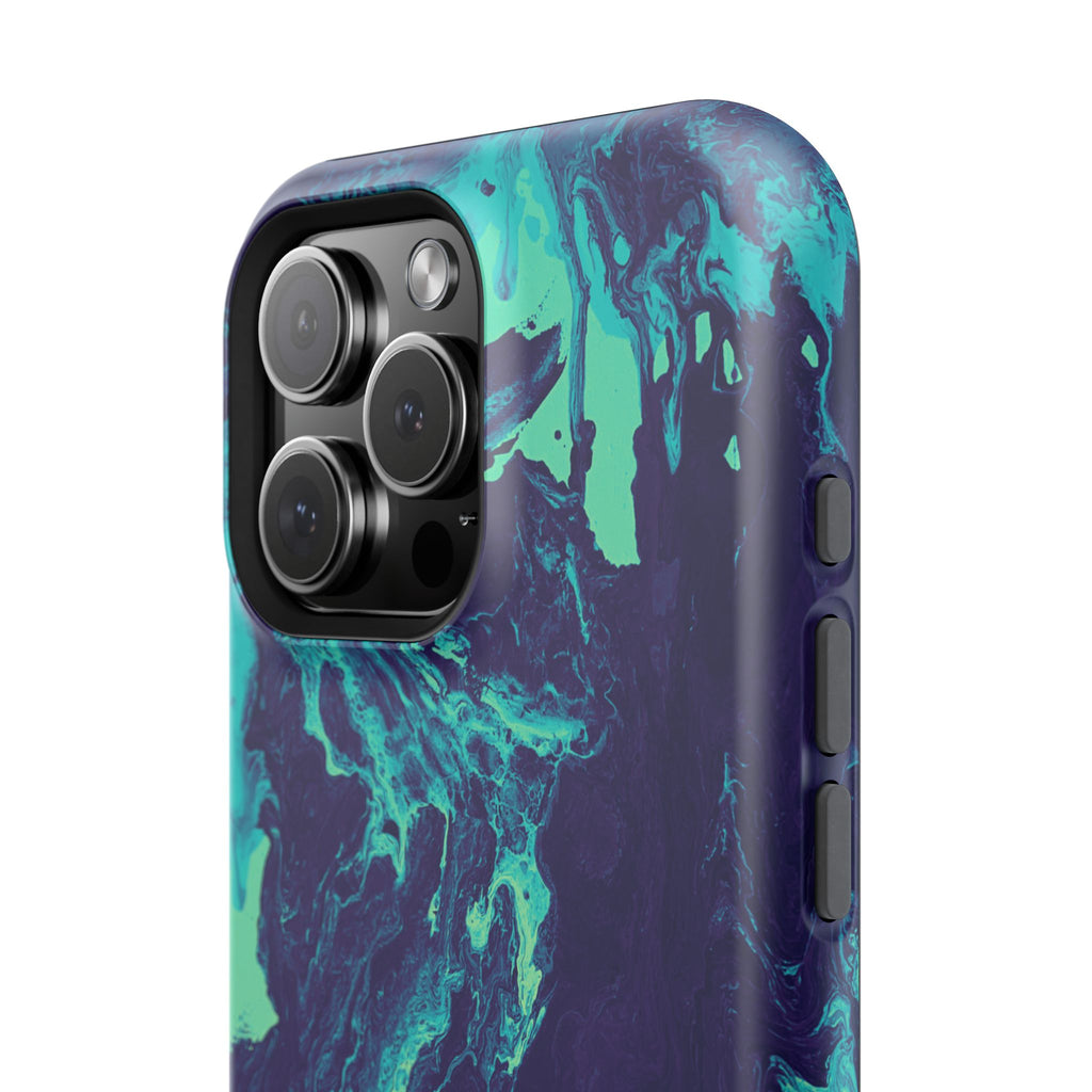 Ocean Collapse X MagSafe iPhone Case – Abstract Art Design, Shockproof for iPhone 14–17 Pro & Pro Max