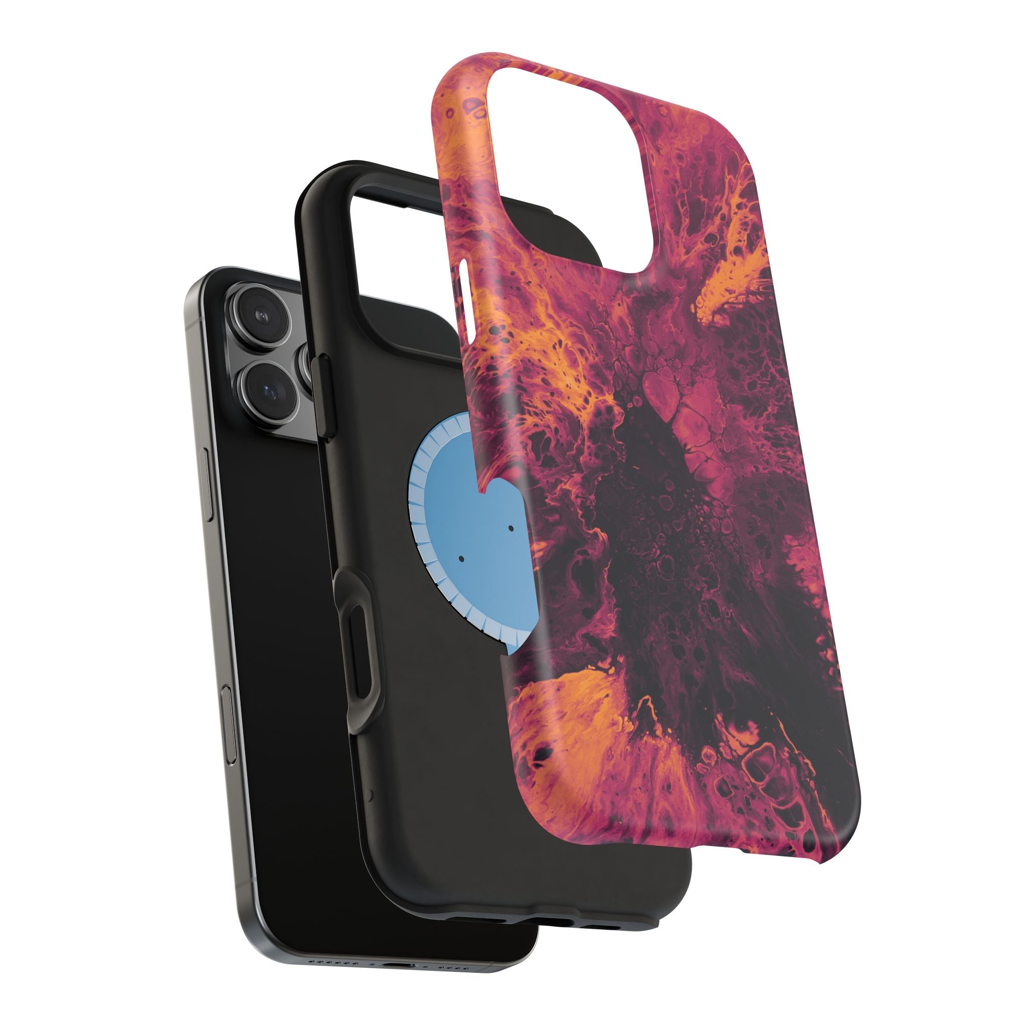Dark Bloom X MagSafe iPhone Case – Abstract Art Design, Shockproof for iPhone 14–17 Pro & Pro Max
