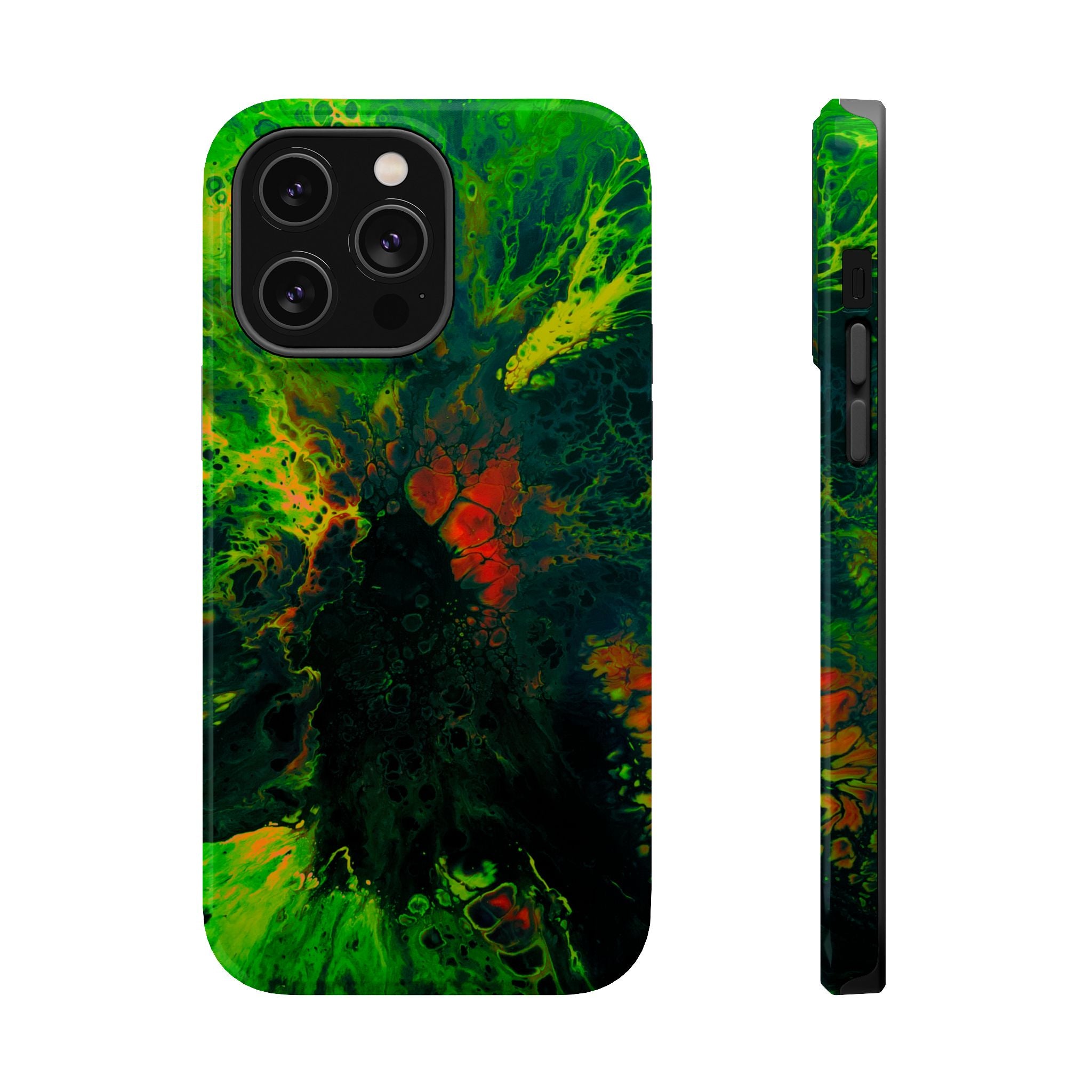 Acid Core MagSafe iPhone Case – Abstract Art Design, Shockproof for iPhone 14–17 Pro & Pro Max