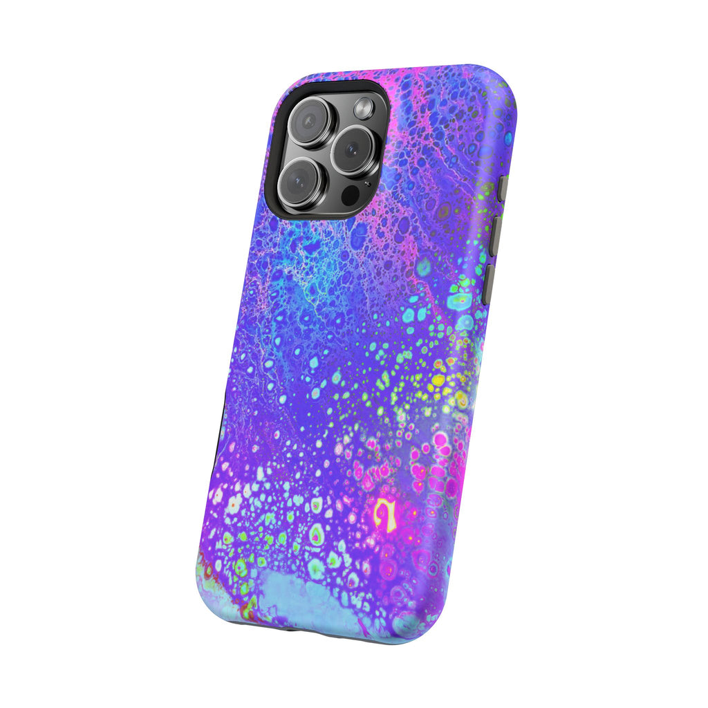 Electric Current MagSafe iPhone Case – Abstract Art Design, Shockproof for iPhone 14–17 Pro & Pro Max