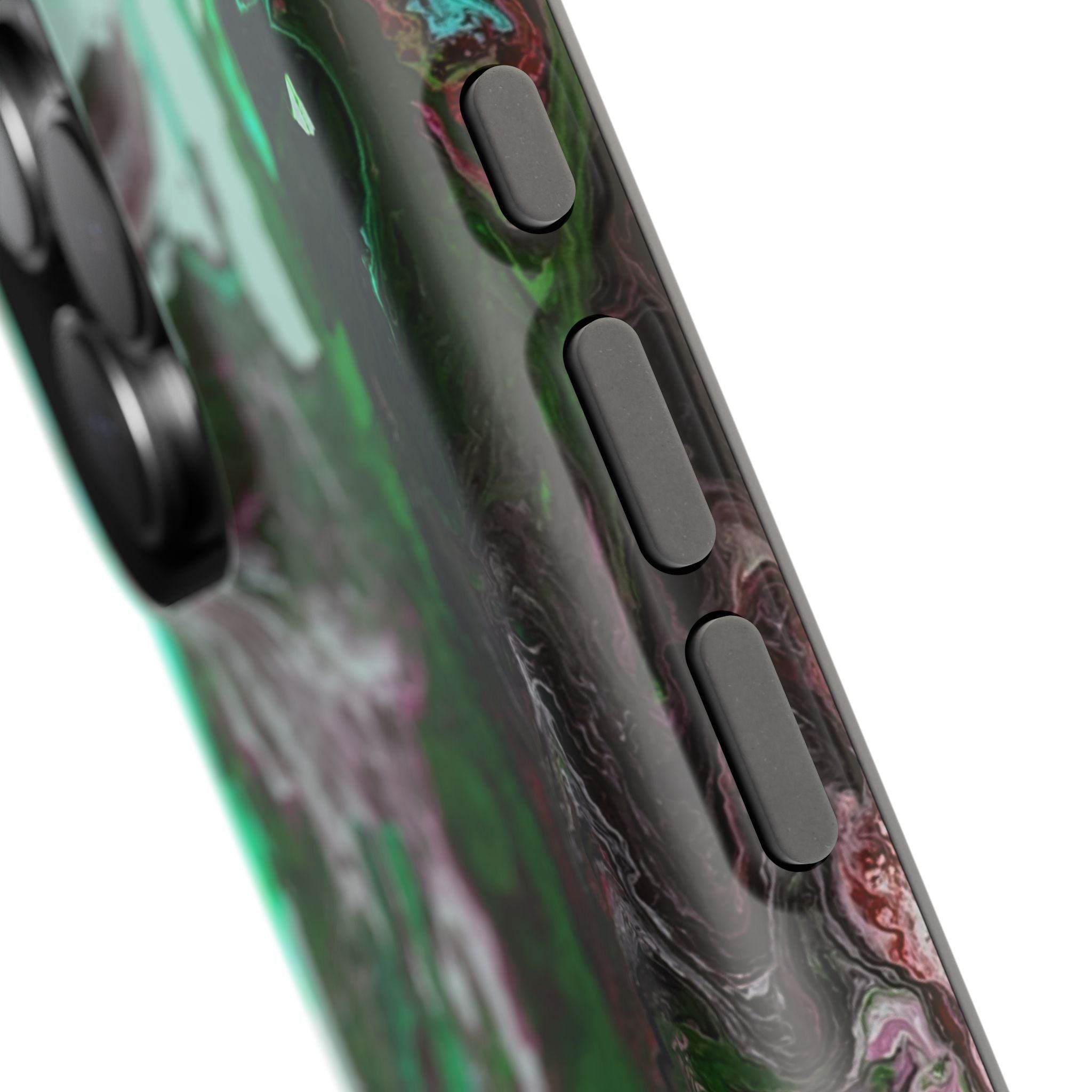 Mint Overdrive X MagSafe iPhone Case – Abstract Art Design, Shockproof for iPhone 14–17 Pro & Pro Max