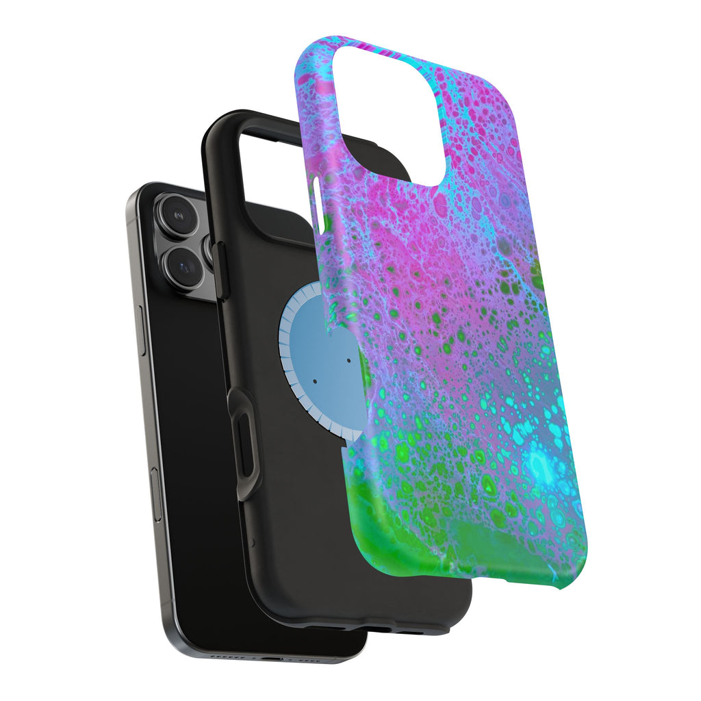 Whisper Flow MagSafe iPhone Case – Abstract Art Design, Shockproof for iPhone 14–17 Pro & Pro Max
