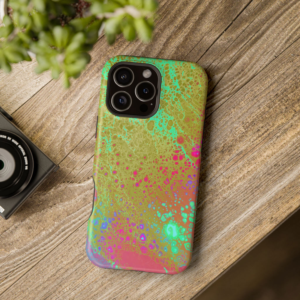 Orbit Pulse MagSafe iPhone Case – Abstract Art Design, Shockproof for iPhone 14–17 Pro & Pro Max