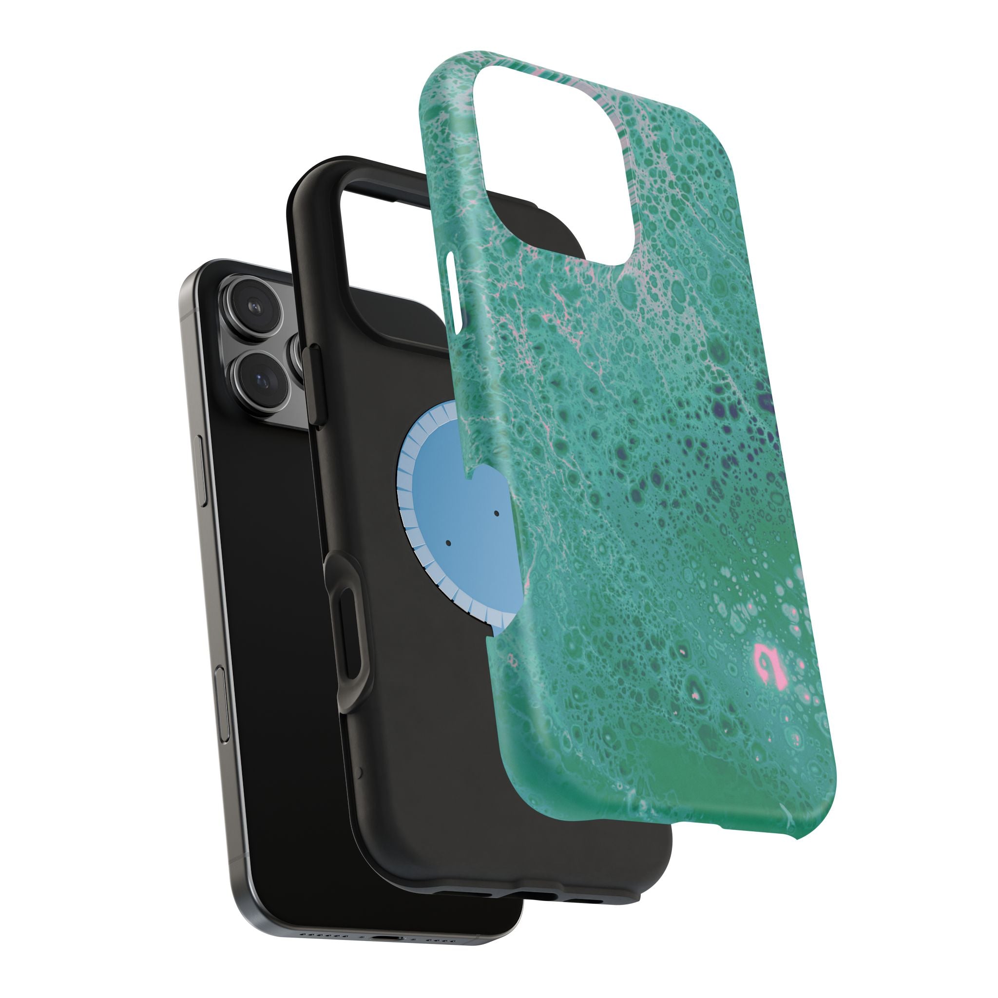 Liquid Harmony MagSafe iPhone Case – Abstract Art Design, Shockproof for iPhone 14–17 Pro & Pro Max