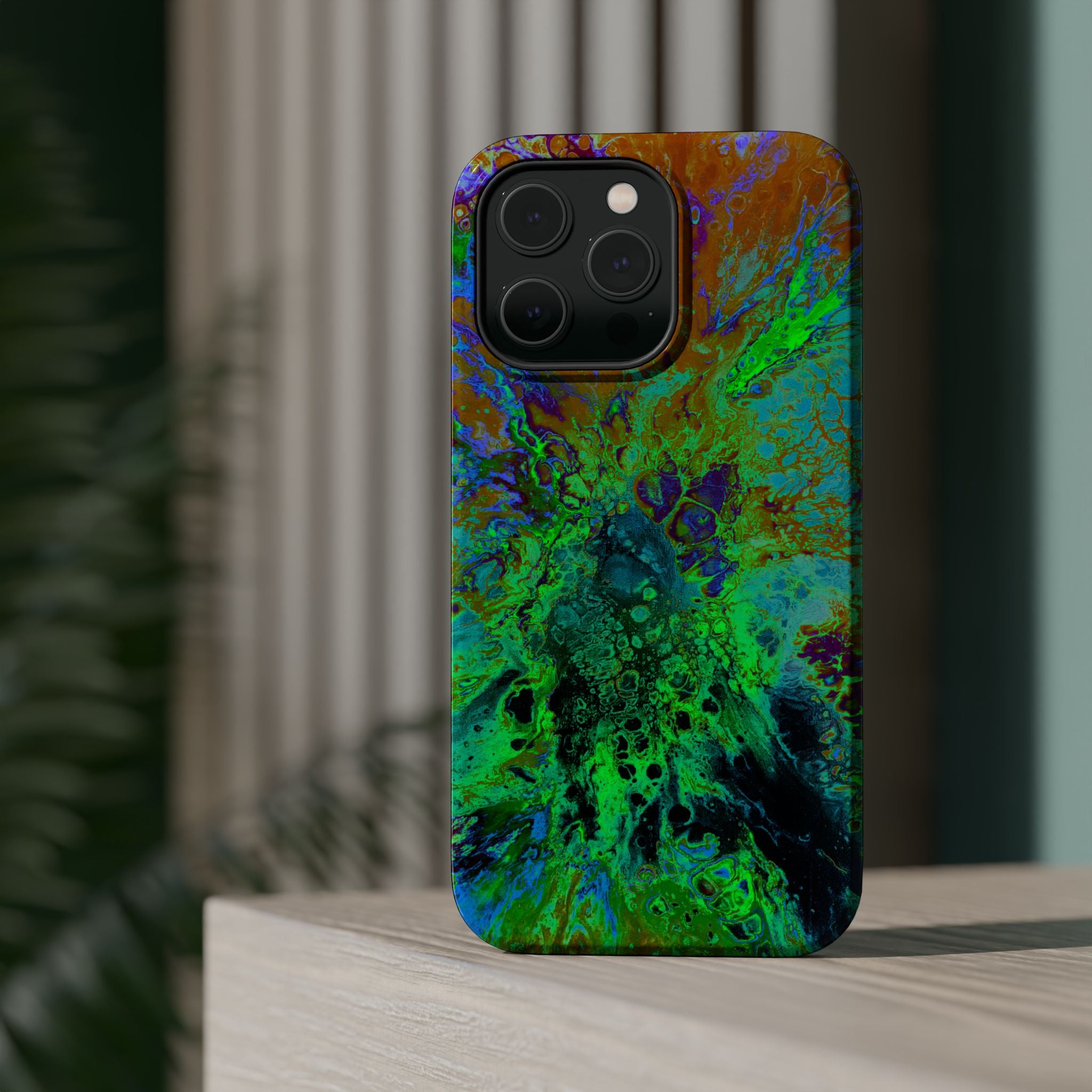 Nova Collapse MagSafe iPhone Case – Abstract Art Design, Shockproof for iPhone 14–17 Pro & Pro Max