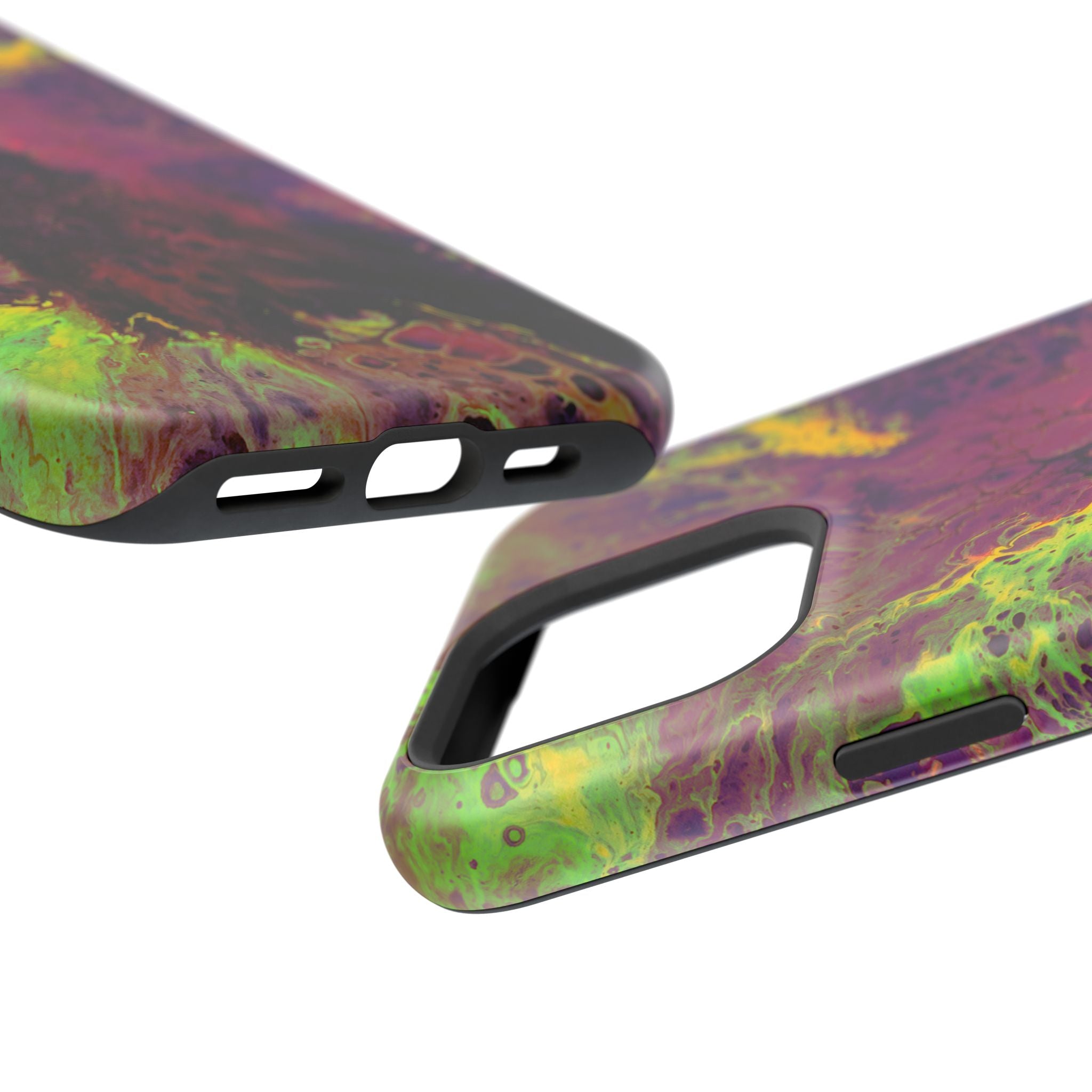 Venom Flow MagSafe iPhone Case – Abstract Art Design, Shockproof for iPhone 14–17 Pro & Pro Max